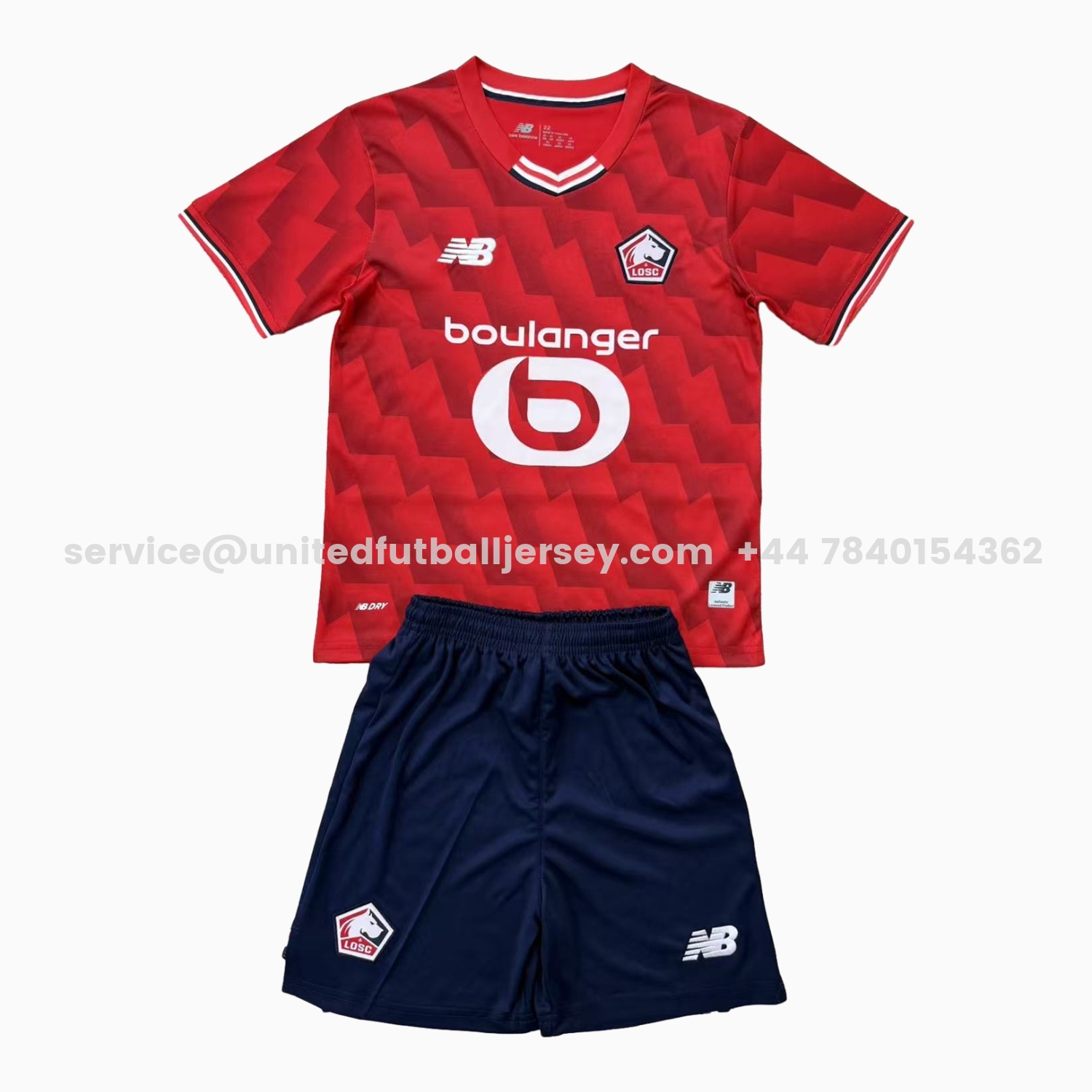 unitedfutballjersey-Lille 25-26 Home Men's Adult Jersey Set - Fans Version