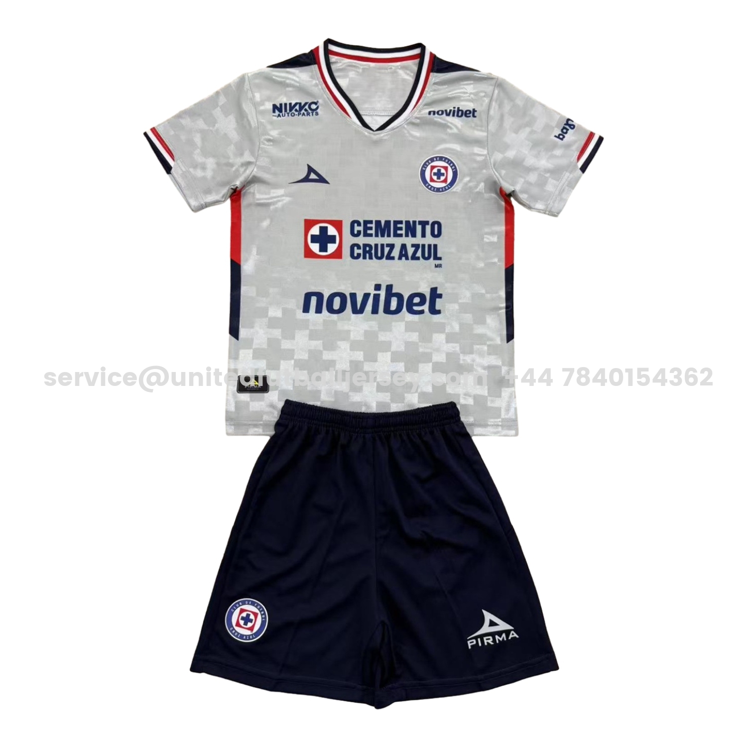 unitedfutballjersey-Cruz Azul 25-26 Away Blue Men's Adult Jersey Set - Fans Version