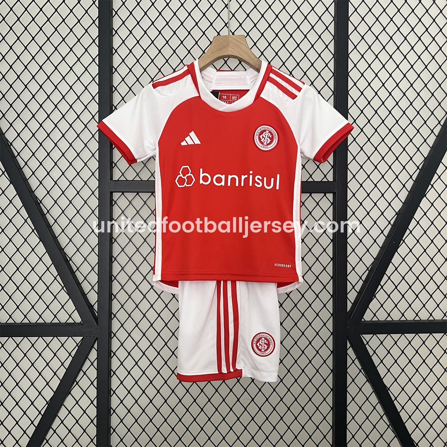 unitedfutballjersey-SC Internacional 24-25 Home Kids Kit