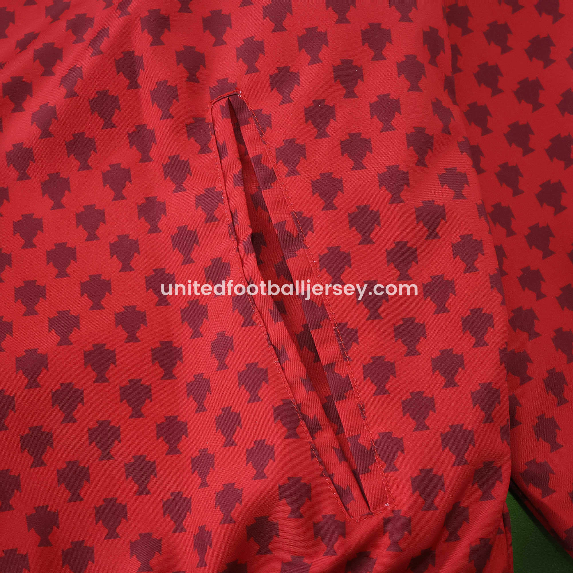 unitedfutballjersey-Portugal 24-25 Double Sided Reversible Windbreaker - Red & Blue
