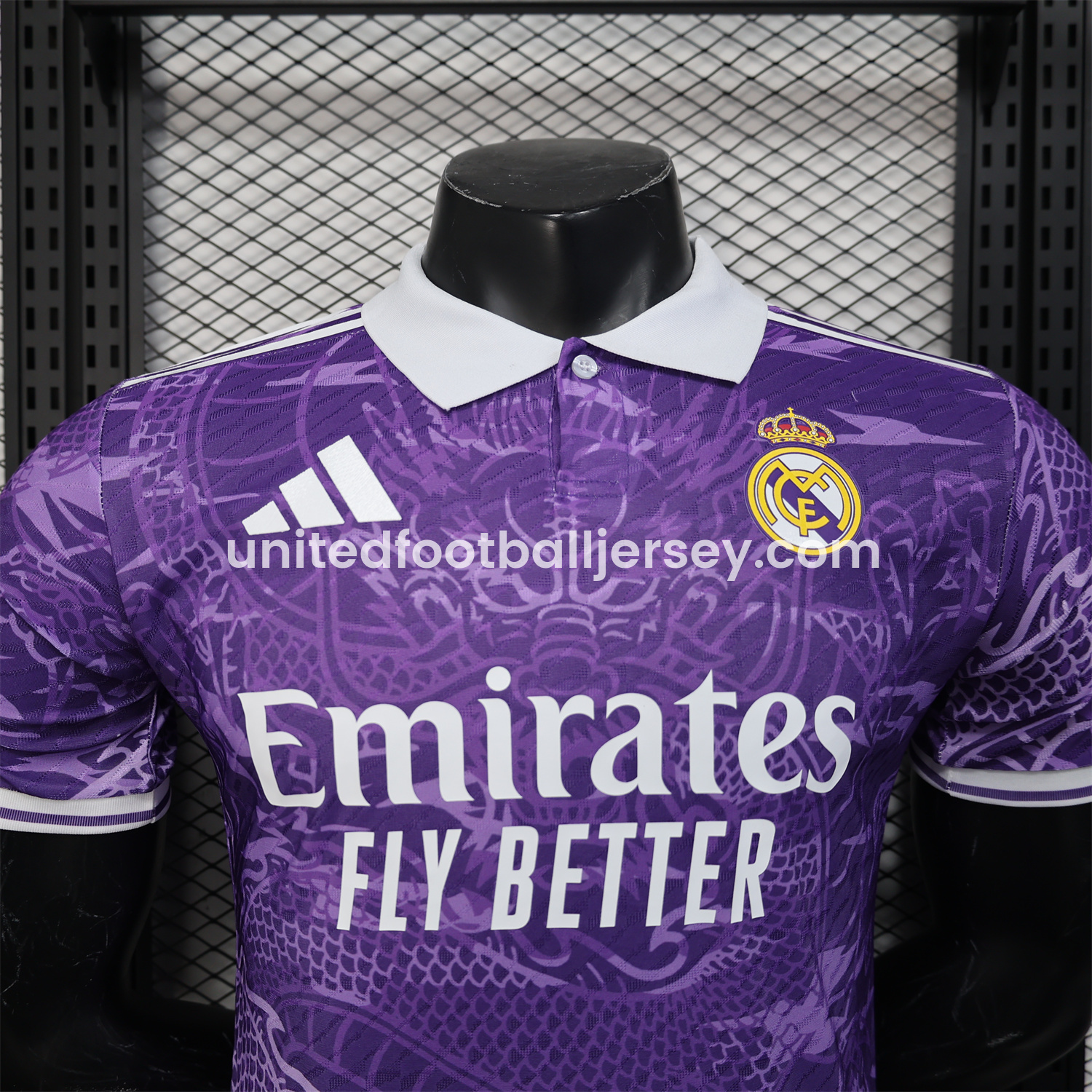 unitedfutballjersey-Real Madrid 24-25 Purple Loong POLO Jersey - Player Version