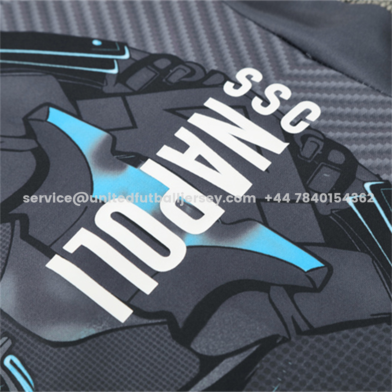 unitedfutballjersey-Napoli 25-26 Kids Long Sleeve Training Set - Gray Mecha Top & Black Pants