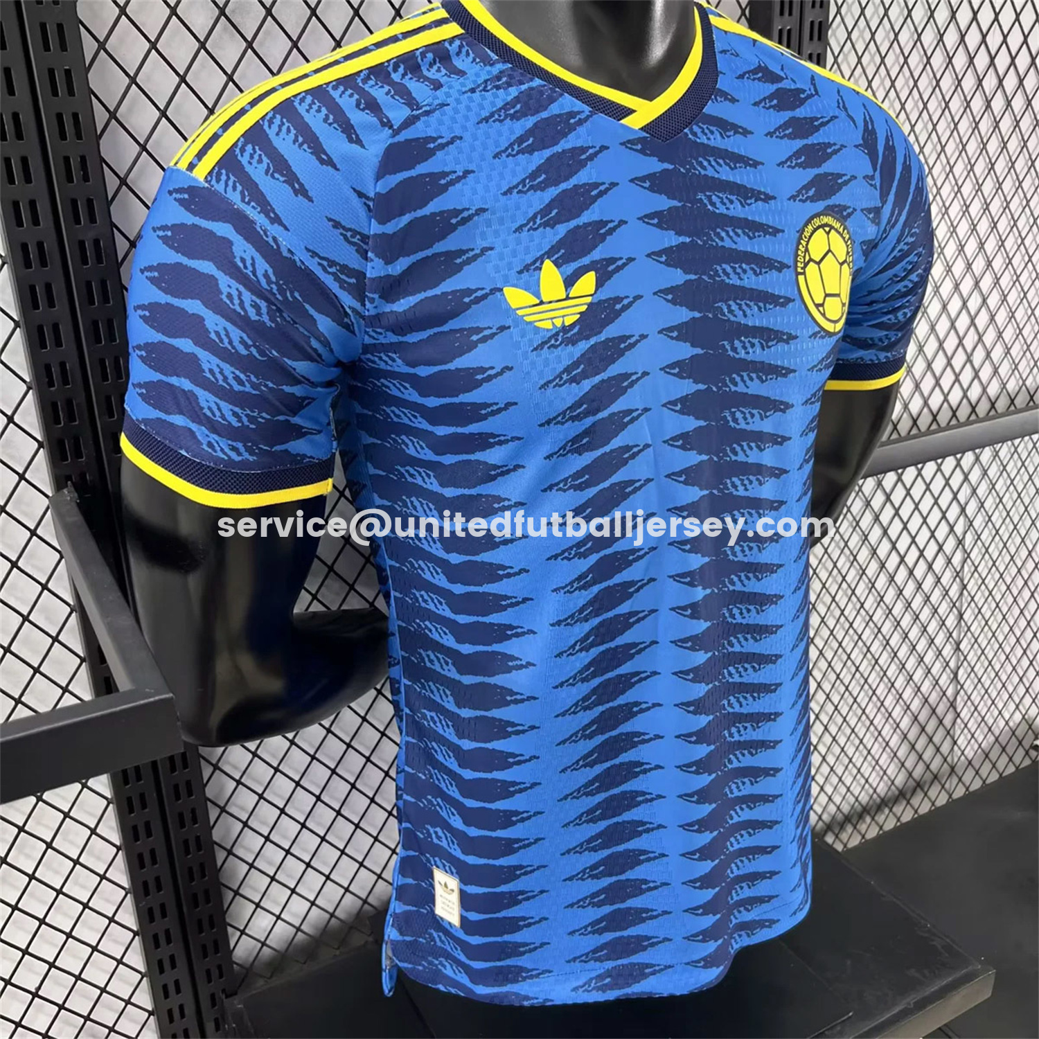 unitedfutballjersey-Colombia 2026 Away Blue Jersey - Player Version