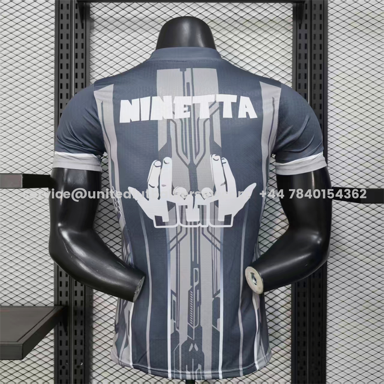 unitedfutballjersey-Marseille 25-26 Grey Stripes Special Jersey - Player Version