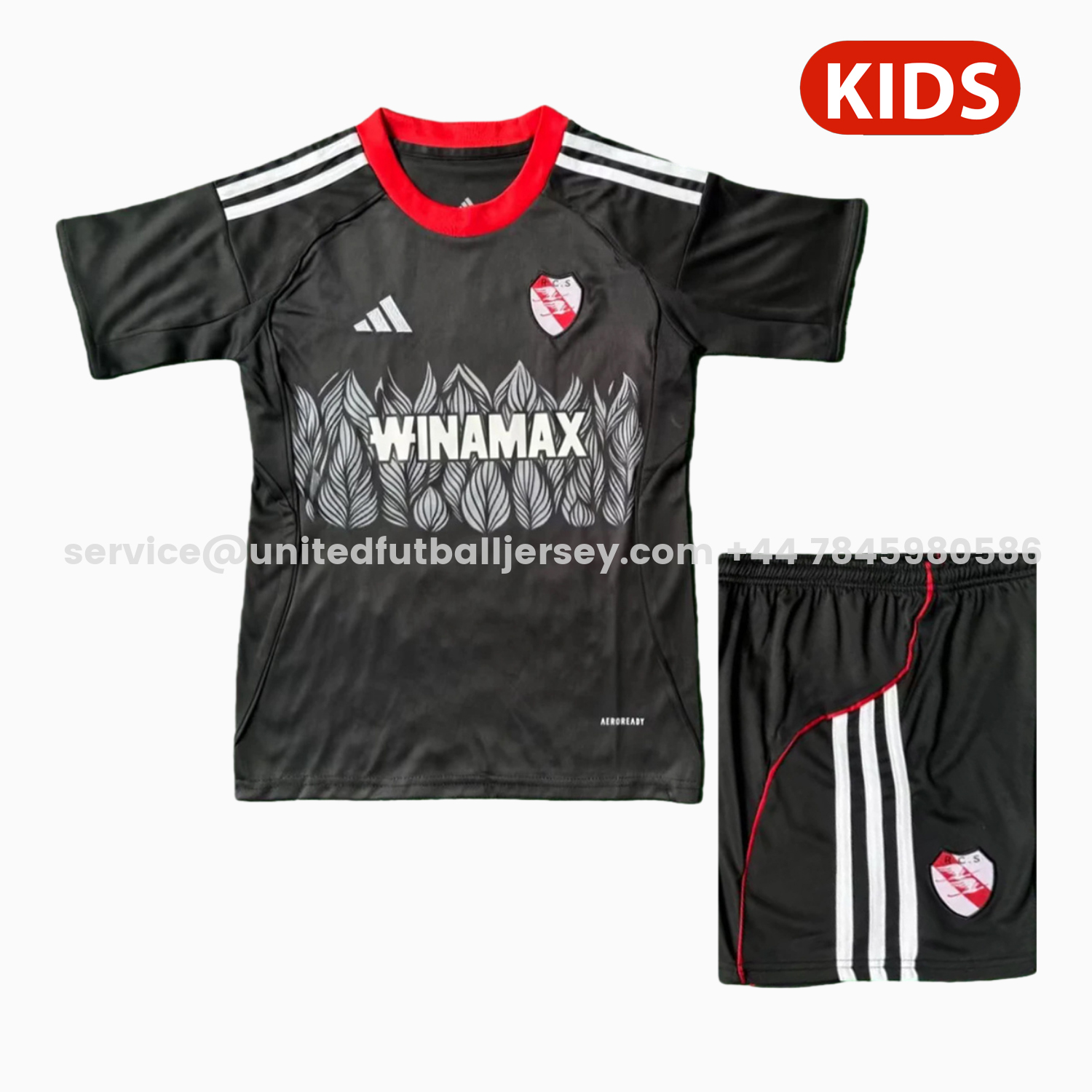unitedfutballjersey-Strasbourg 25-26 Third Black Kids Kit