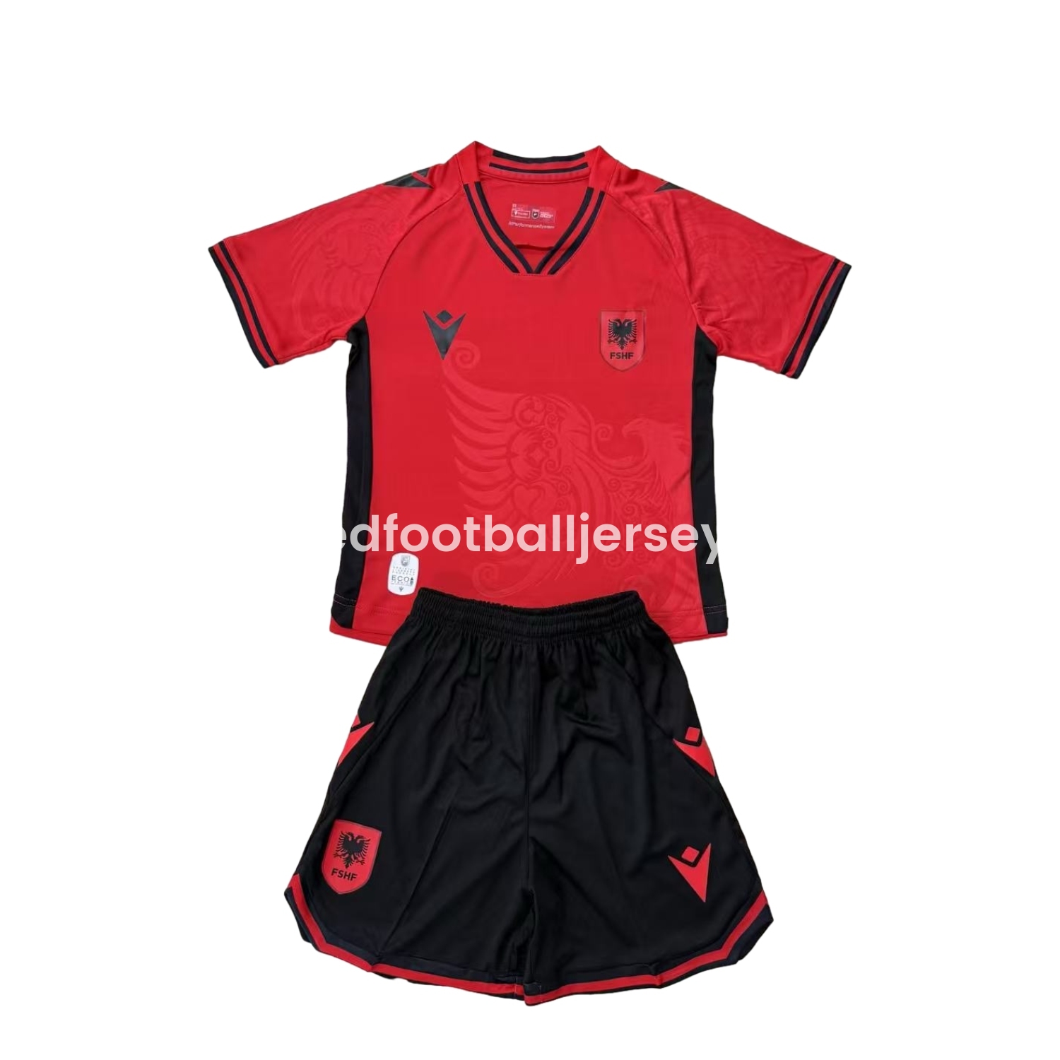 unitedfutballjersey-Albania 25-26 Home Men's Adult Jersey Set - Fans Version