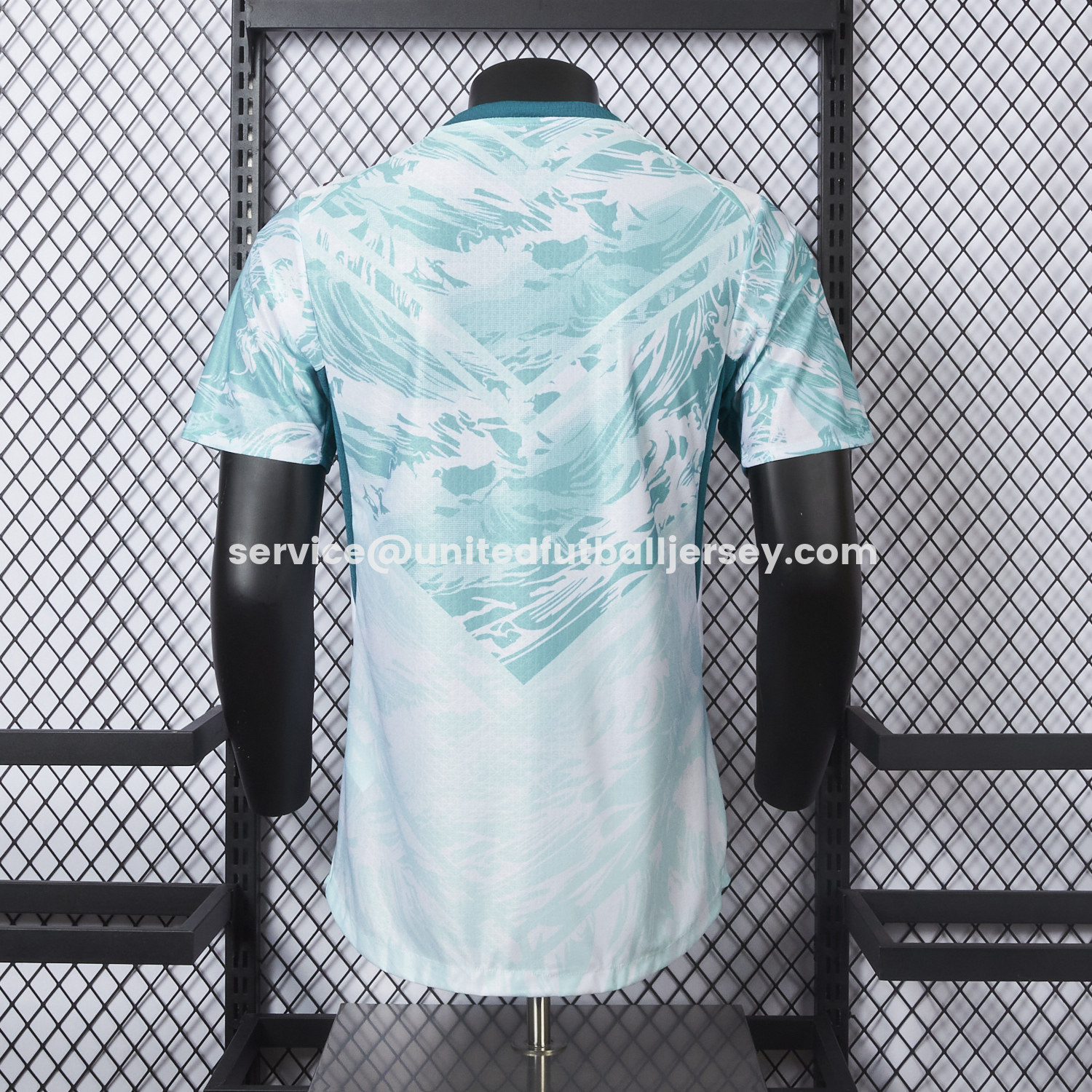 unitedfutballjersey-Portugal 2026 Away White And Cyan Jersey - Player Version