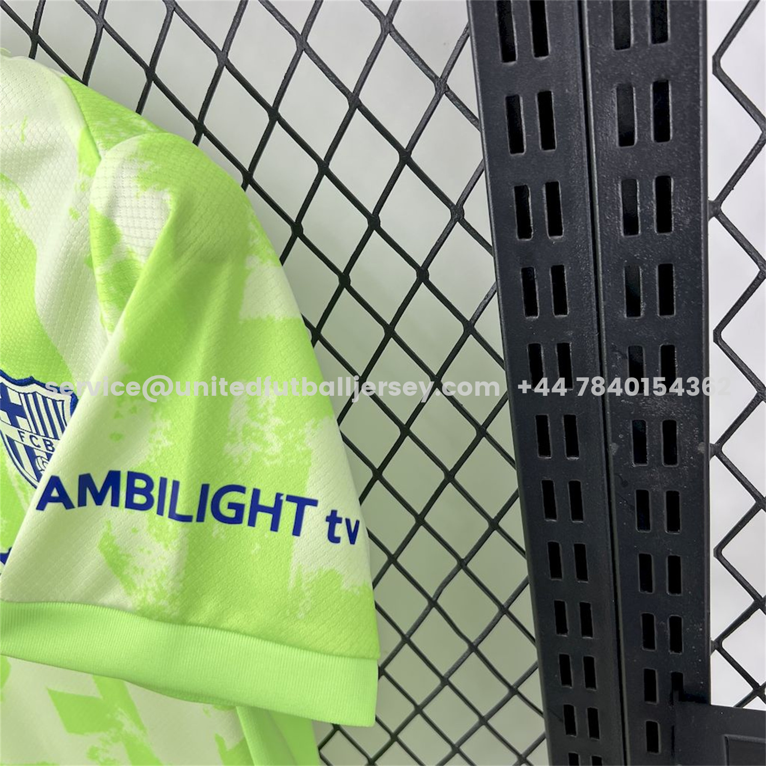 unitedfutballjersey-Barcelona x Travis Scott 24-25 Third Green Kids Kit