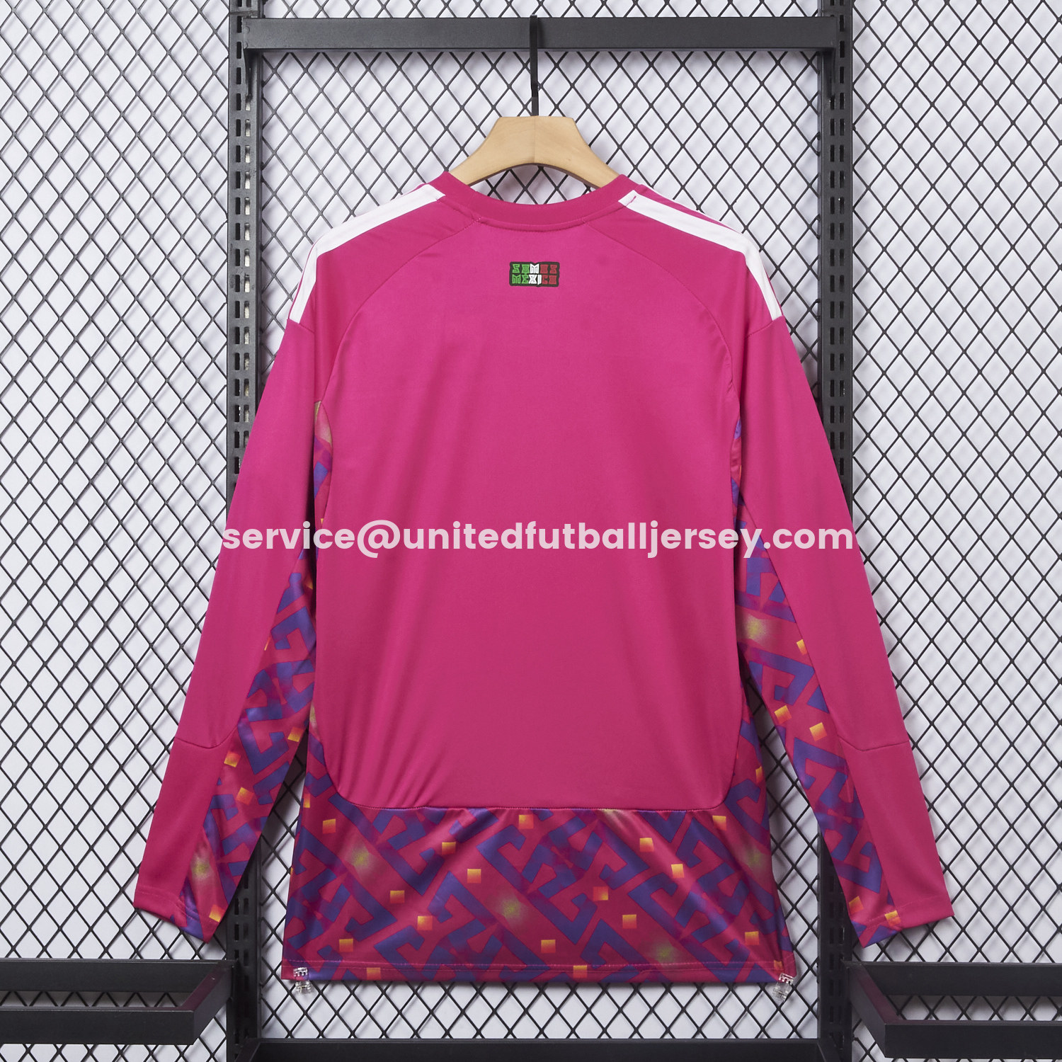unitedfutballjersey-Mexico 2026 Pink Goalkeeper Long Sleeves Jersey - Fans Version