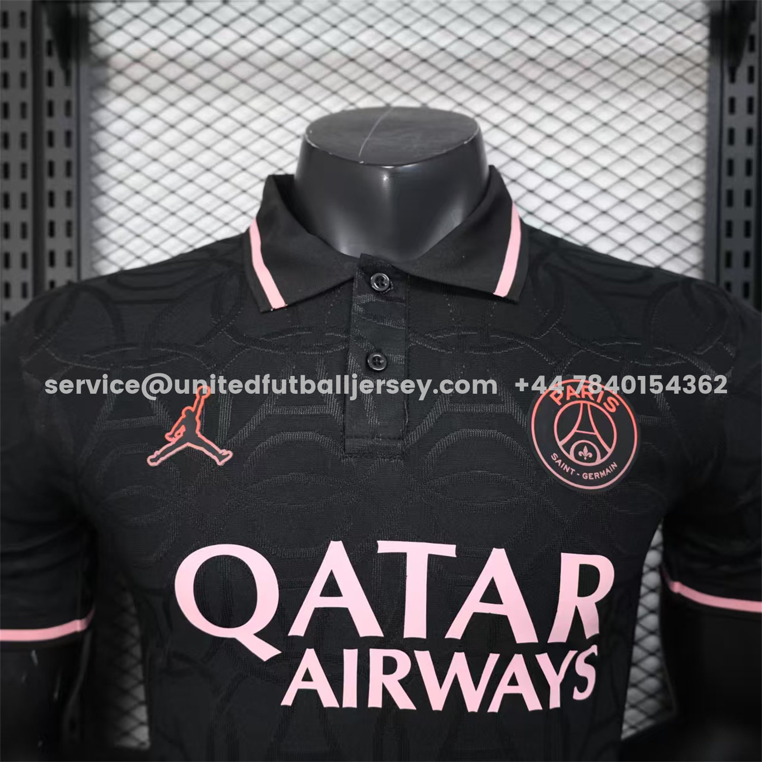 unitedfutballjersey-Paris Saint-Germain PSG 25-26 JD Black Special Jersey with Red Badge - Player Version