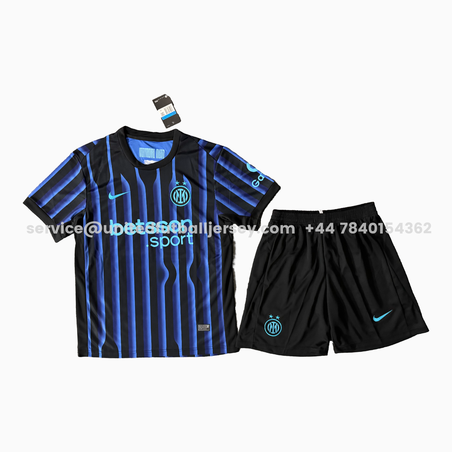 unitedfutballjersey-Inter Milan 25-26 Home Men's Adult Jersey Set - Fans Version