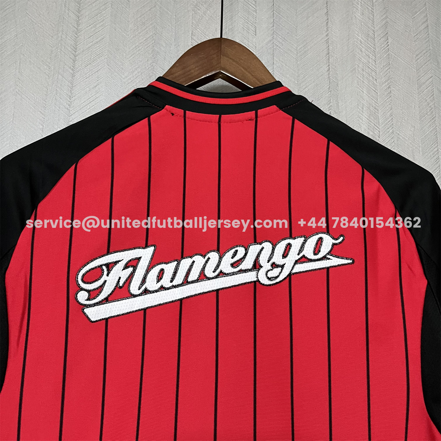 unitedfutballjersey-Flamengo 25-26 Red Baseball Jersey with Black Stripes