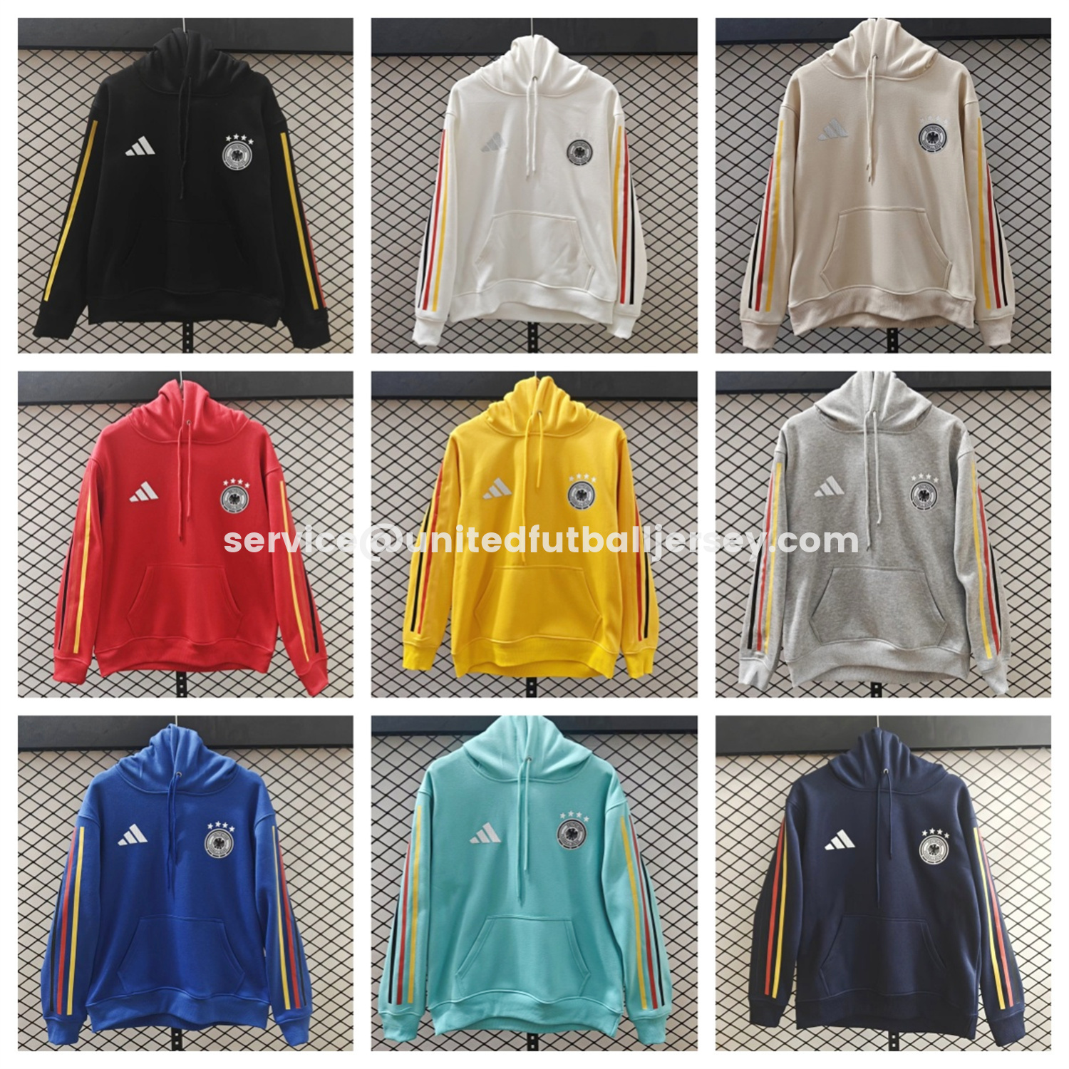 unitedfutballjersey-Germany 2026 Home Unisex Pullover Hoodie