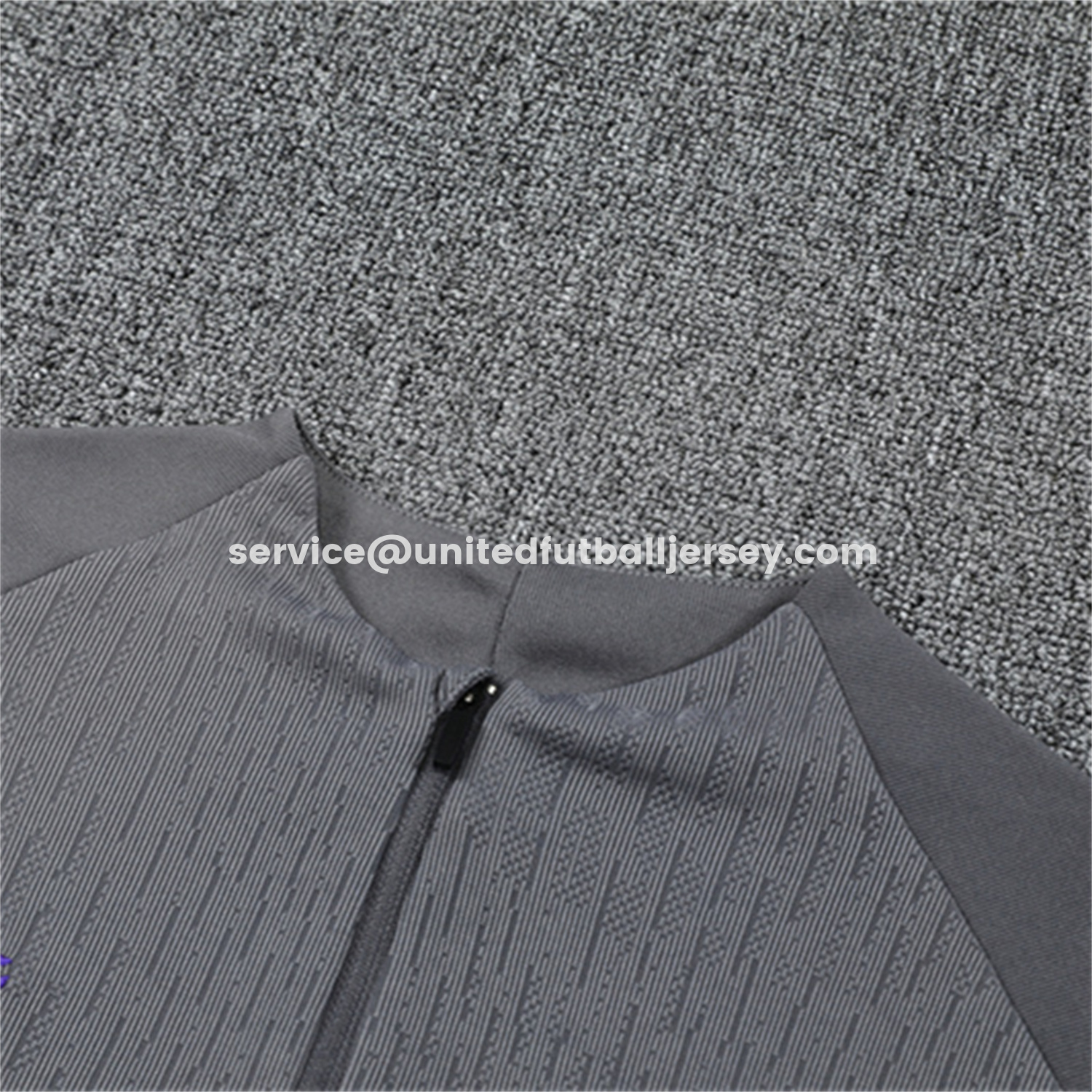 unitedfutballjersey-Barcelona 25-26 Long Sleeve Training Set - Grey Top & Black Pants