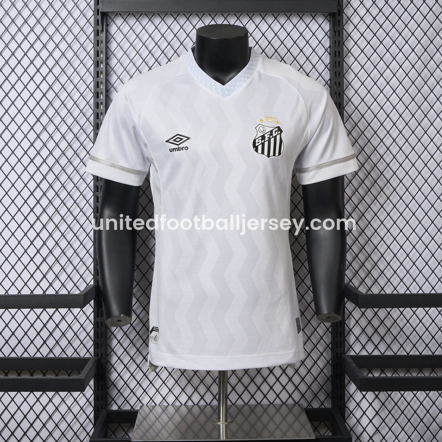 unitedfutballjersey-【New Version】Santos 2025-26 Home Unsponsored Jersey - Player Version