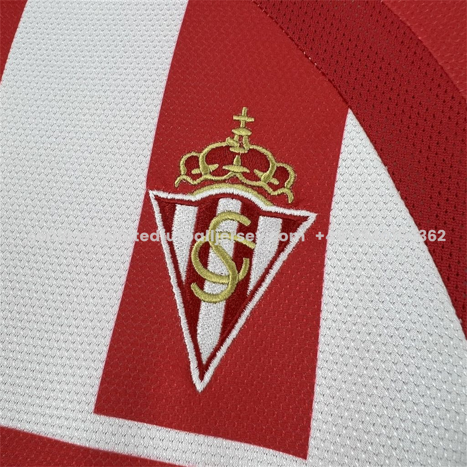 unitedfutballjersey-Retro Sporting de Gijon 2008-09 Home Jersey