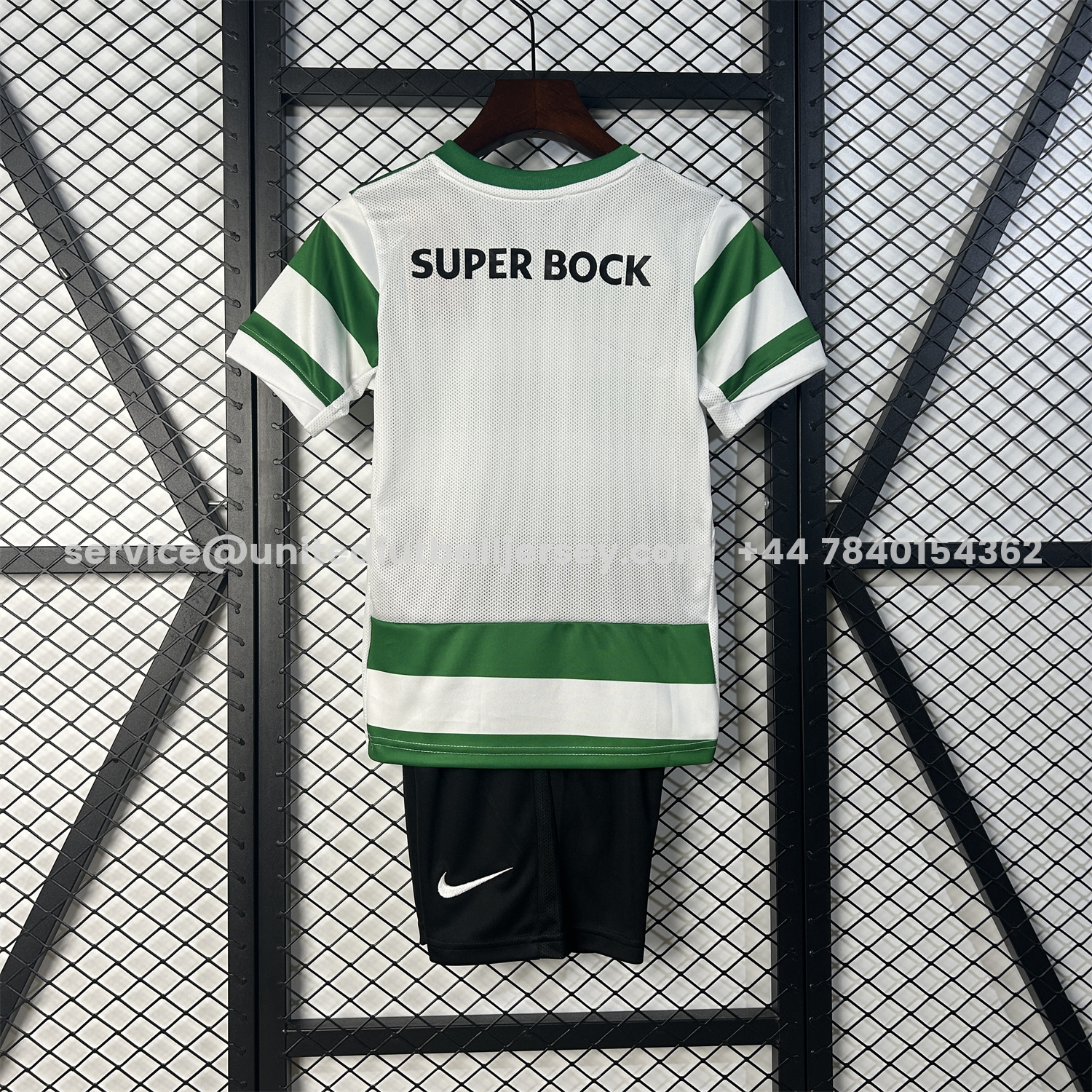 unitedfutballjersey-Sporting CP 25-26 Home Kids Kit