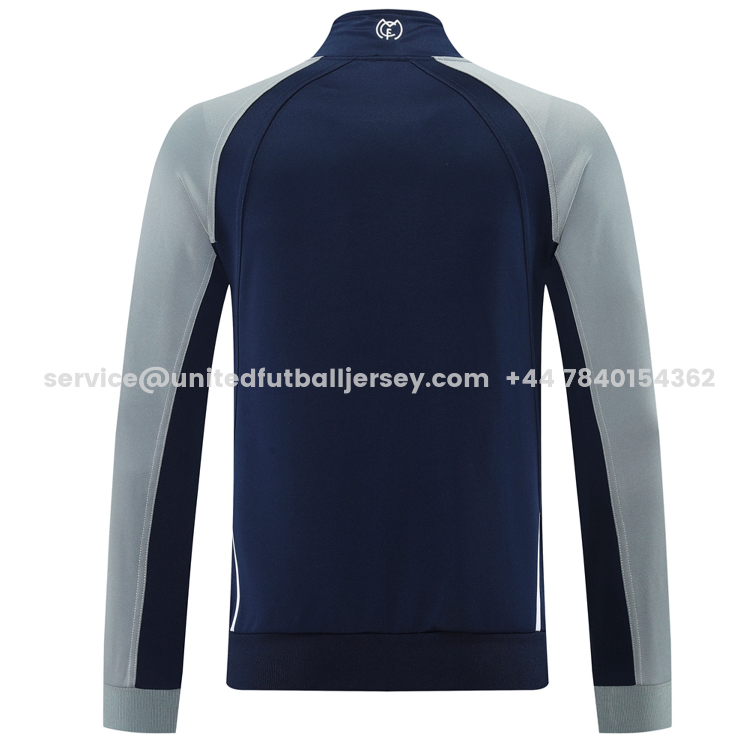 unitedfutballjersey-Real Madrid 25-26 Jacket Training Tracksuit - Blue Grey Jackets & Pants