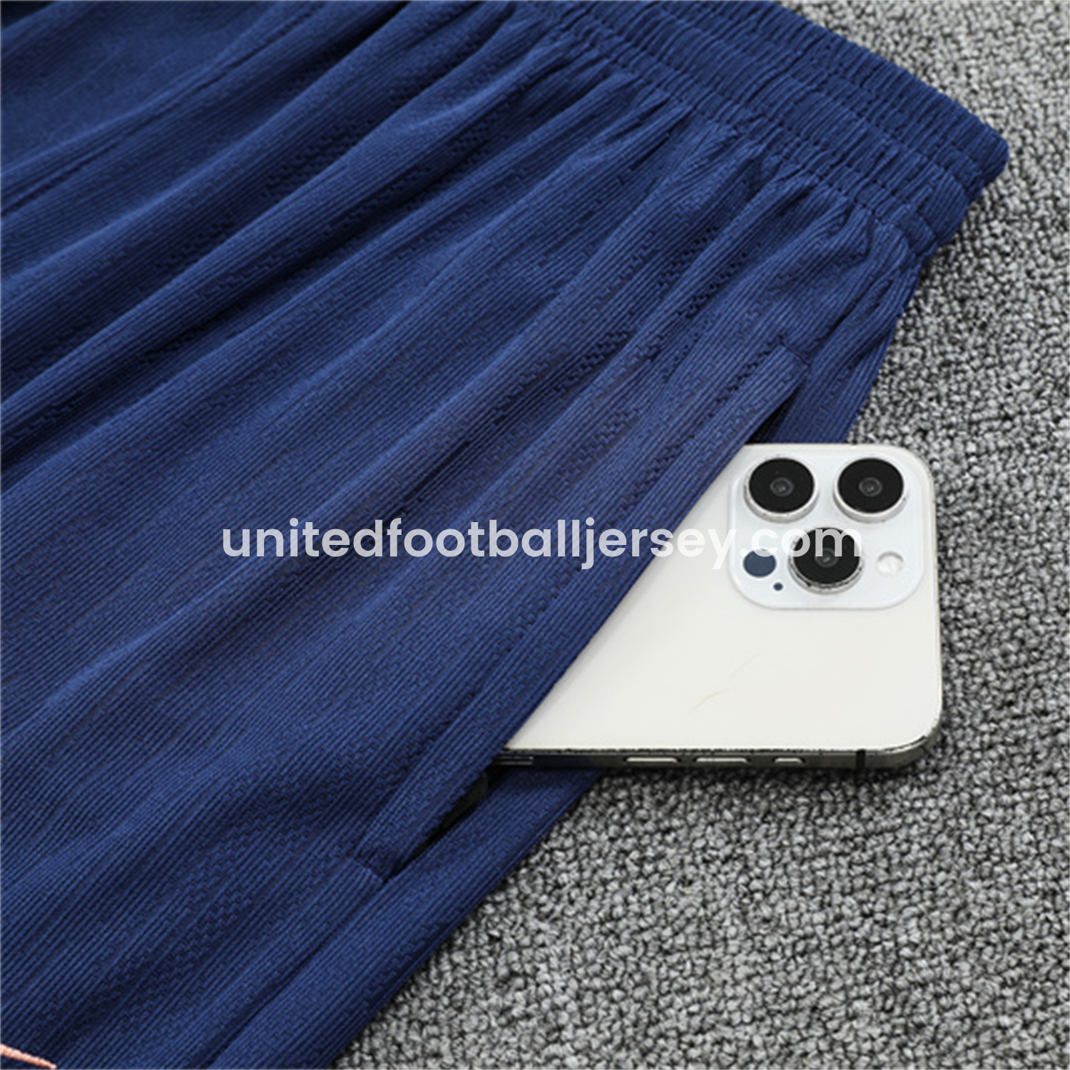 unitedfutballjersey-Barcelona 25-26 Long Sleeve Training Set - Player Version - Light Yellow Top and Blue Pants