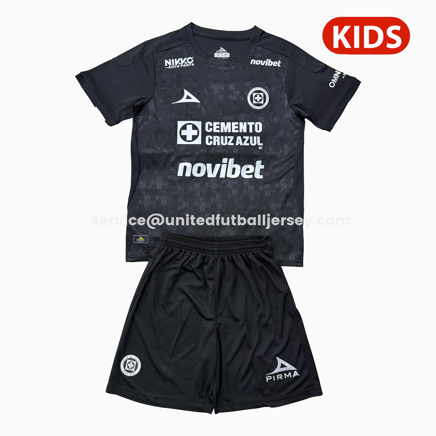 unitedfutballjersey-Cruz Azul 25-26 Third Kids Kit