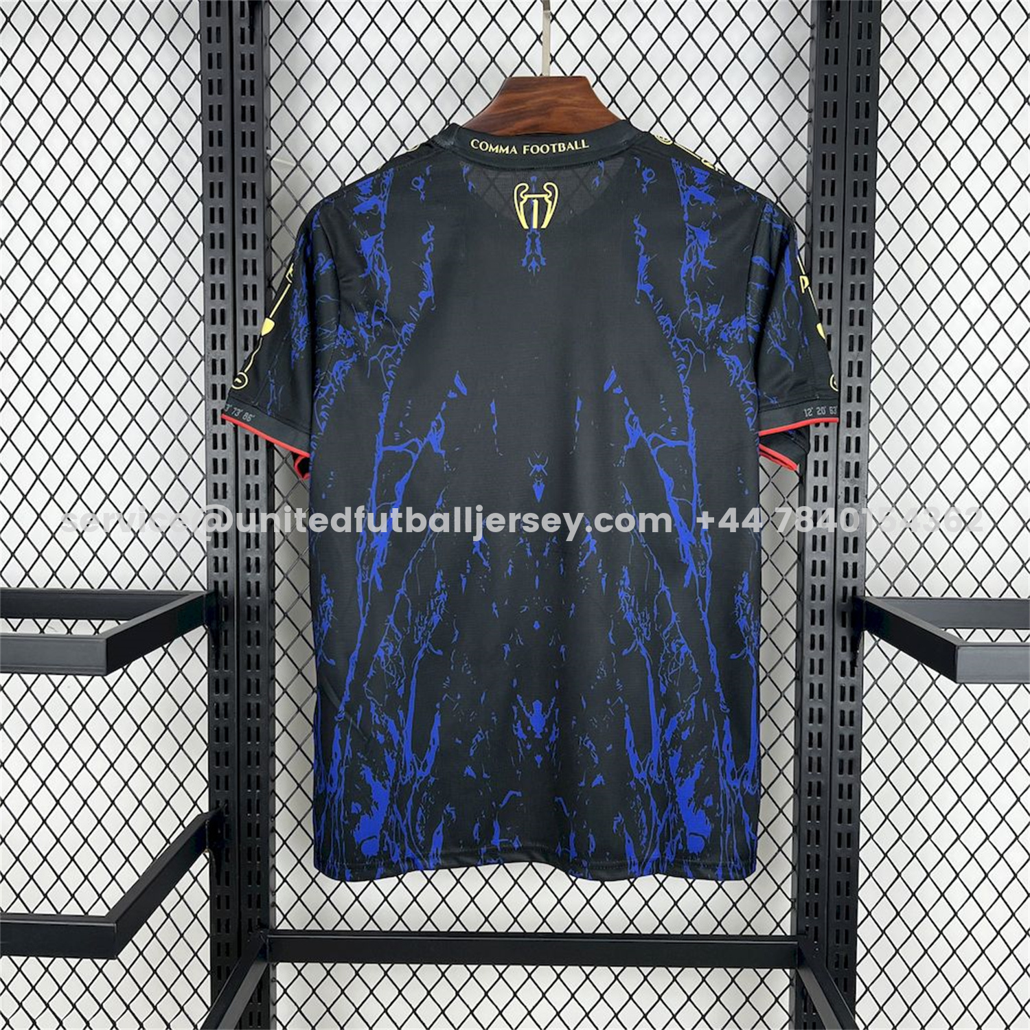 unitedfutballjersey-Paris Saint-Germain PSG 25-26 Champions League Commemorative Edition Blue Red Eiffel Tower T-shirts