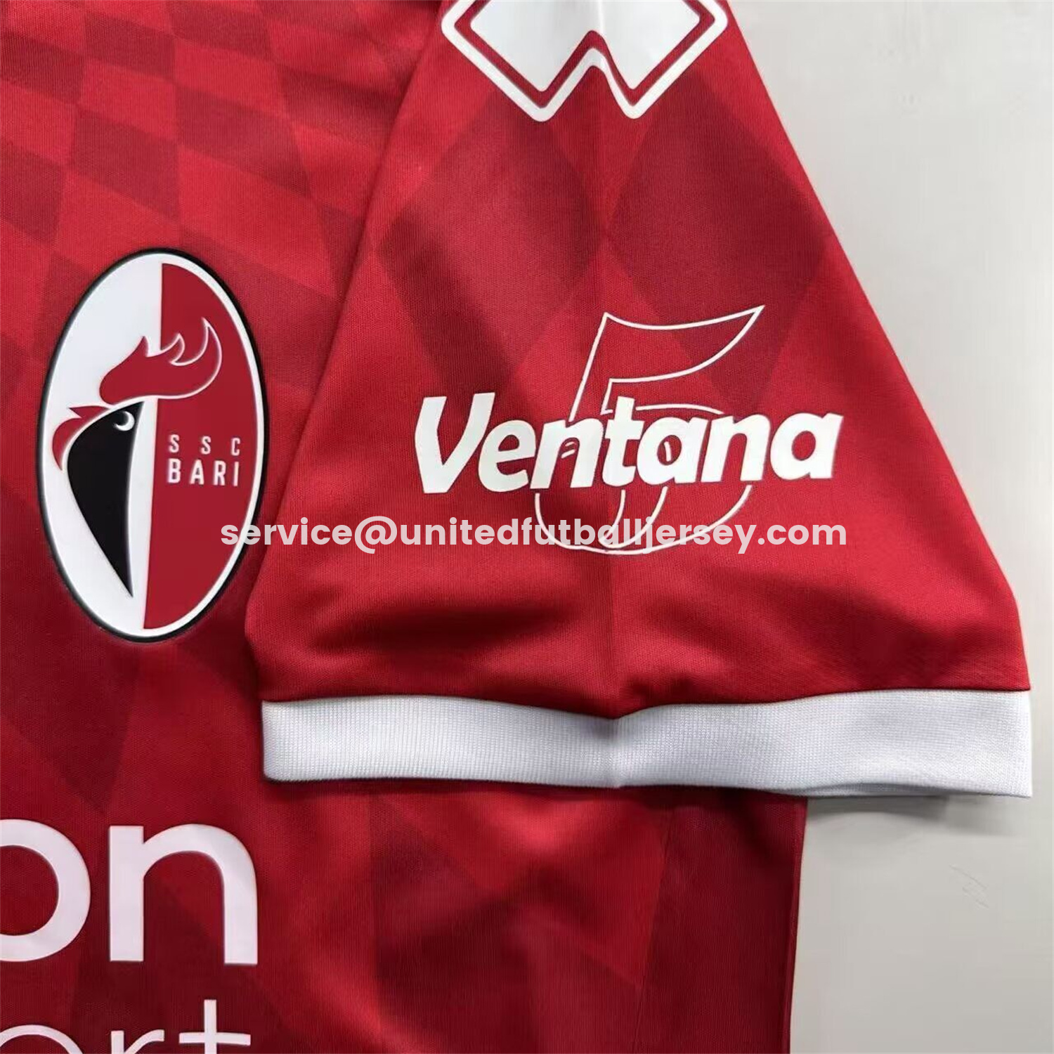 unitedfutballjersey-SSC Bari 25-26 Away Red Jersey - Fans Version