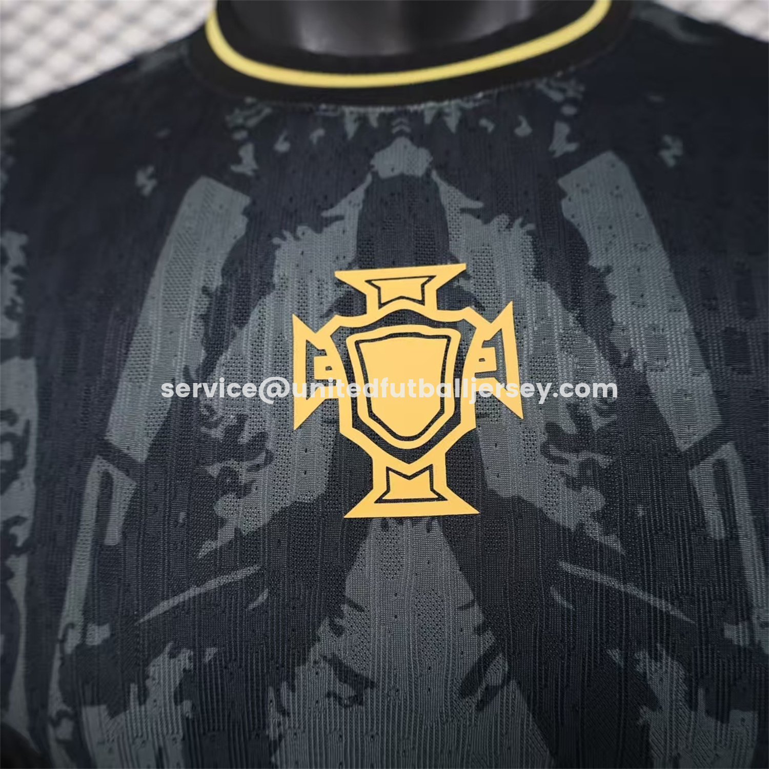 unitedfutballjersey-Portugal 2026 COMMA Black CR7 Special Jersey - Player Version