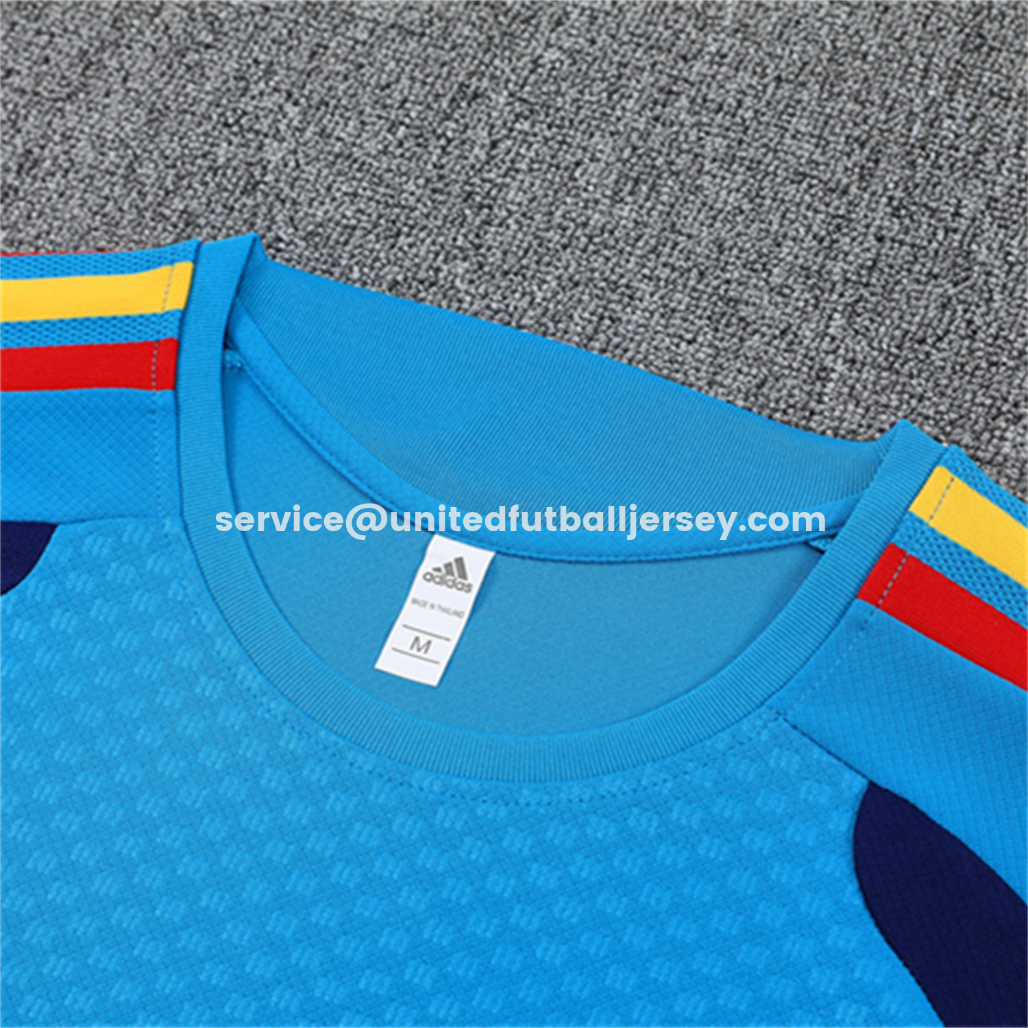 unitedfutballjersey-Spain 2026 Kids Short-Sleeve Training Set - Lake Blue Top & Shorts