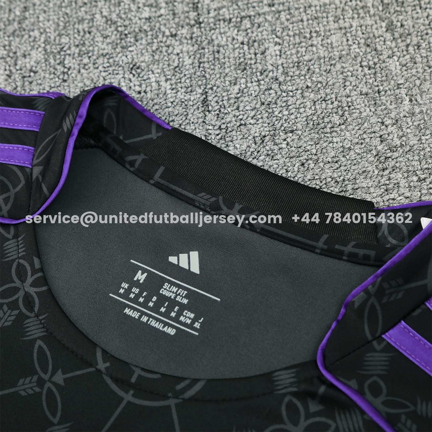 unitedfutballjersey-Real Madrid 25-26 Short-Sleeve Training Set - Blue Edge Black Top & Black Shorts