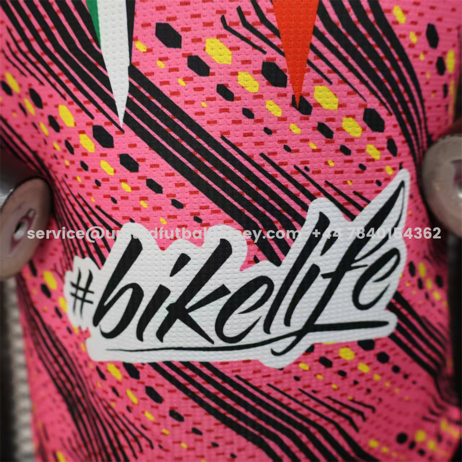 unitedfutballjersey-Club Deportivo Palestino Palestine 25-26 Black Lines Pink Jersey With L‘BONVIEU No.11 - Player Version