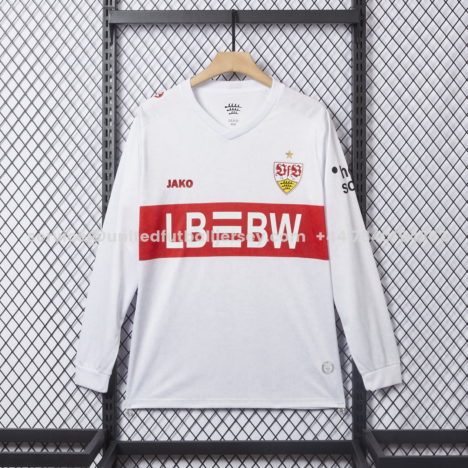 unitedfutballjersey-VfB Stuttgart 25-26 European Home Long Sleeves Jersey - Fans Version