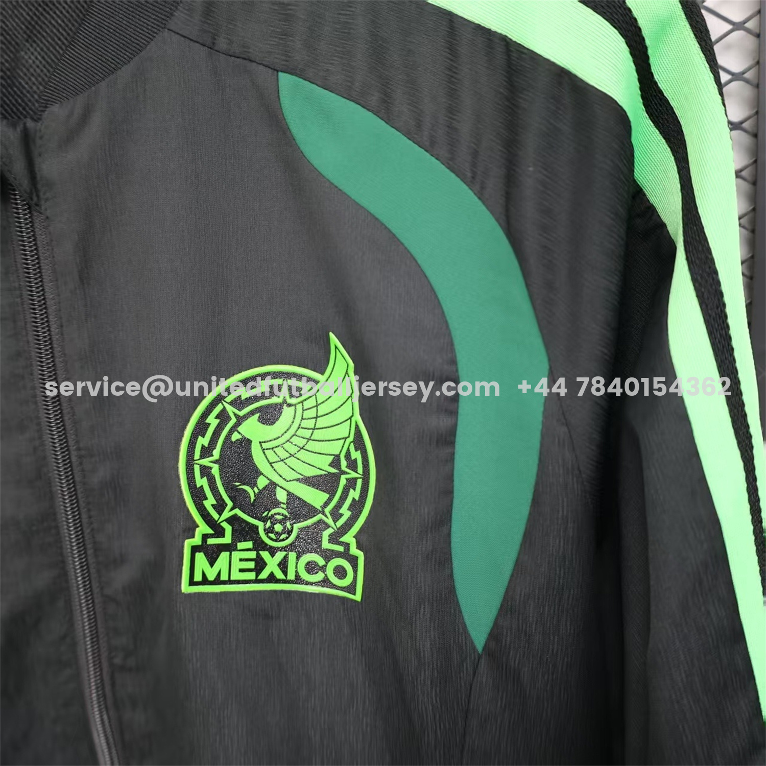 unitedfutballjersey-Mexico 25-26 Green And Black Windbreaker Jacket