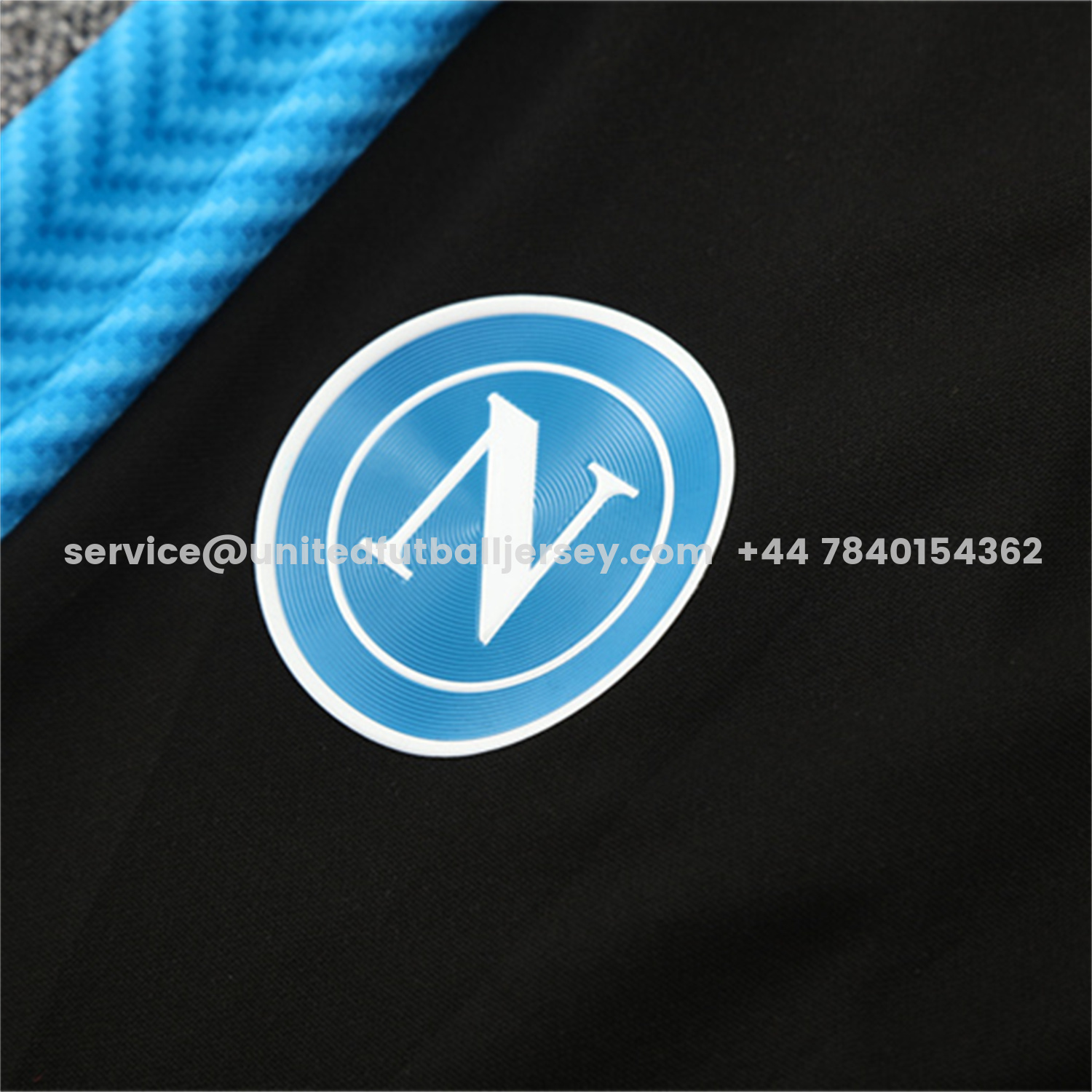 unitedfutballjersey-Napoli 25-26 Long Sleeve Training Set - Gray Mecha Top & Black Pants