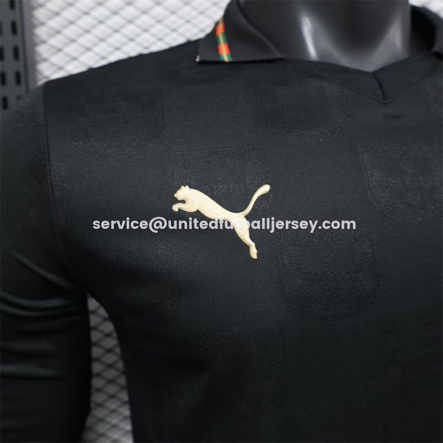 unitedfutballjersey-Portugal 2026 Away Black Long Sleeves Jersey - Player Version