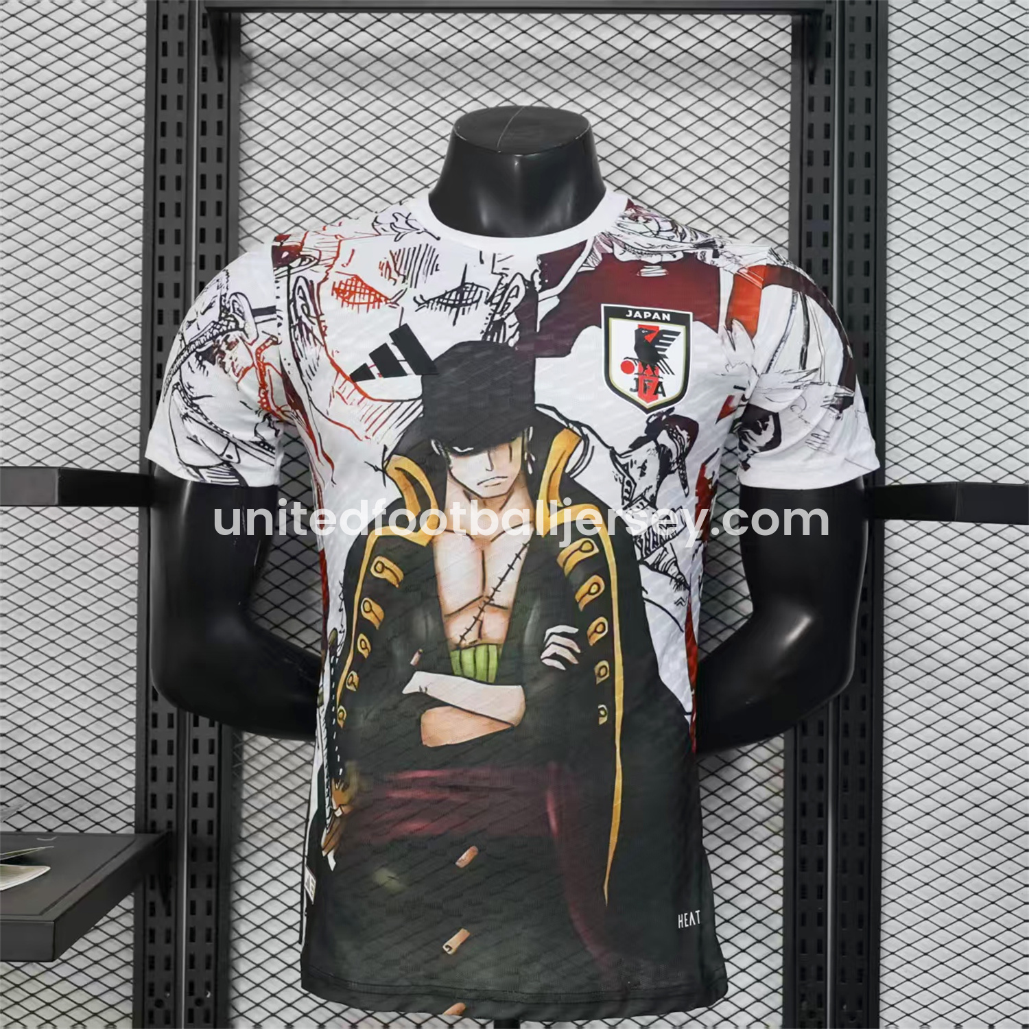 unitedfutballjersey-Japan 25-26 Roronoa Zoro White Special Jersey - Player Version