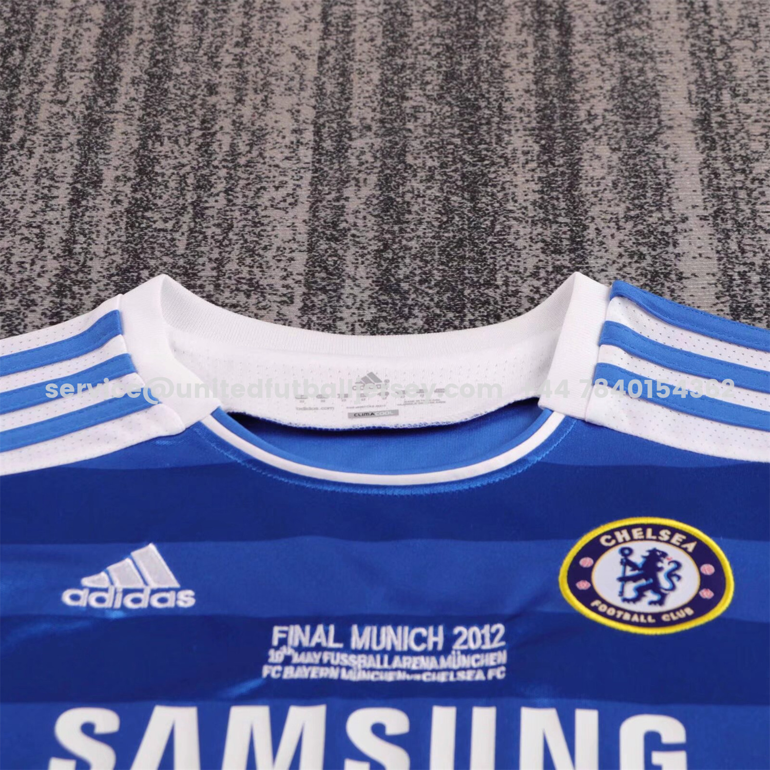 unitedfutballjersey-Retro C.H.E.L.S.E.A 2011-12 Champions League Final Home Kids Kit