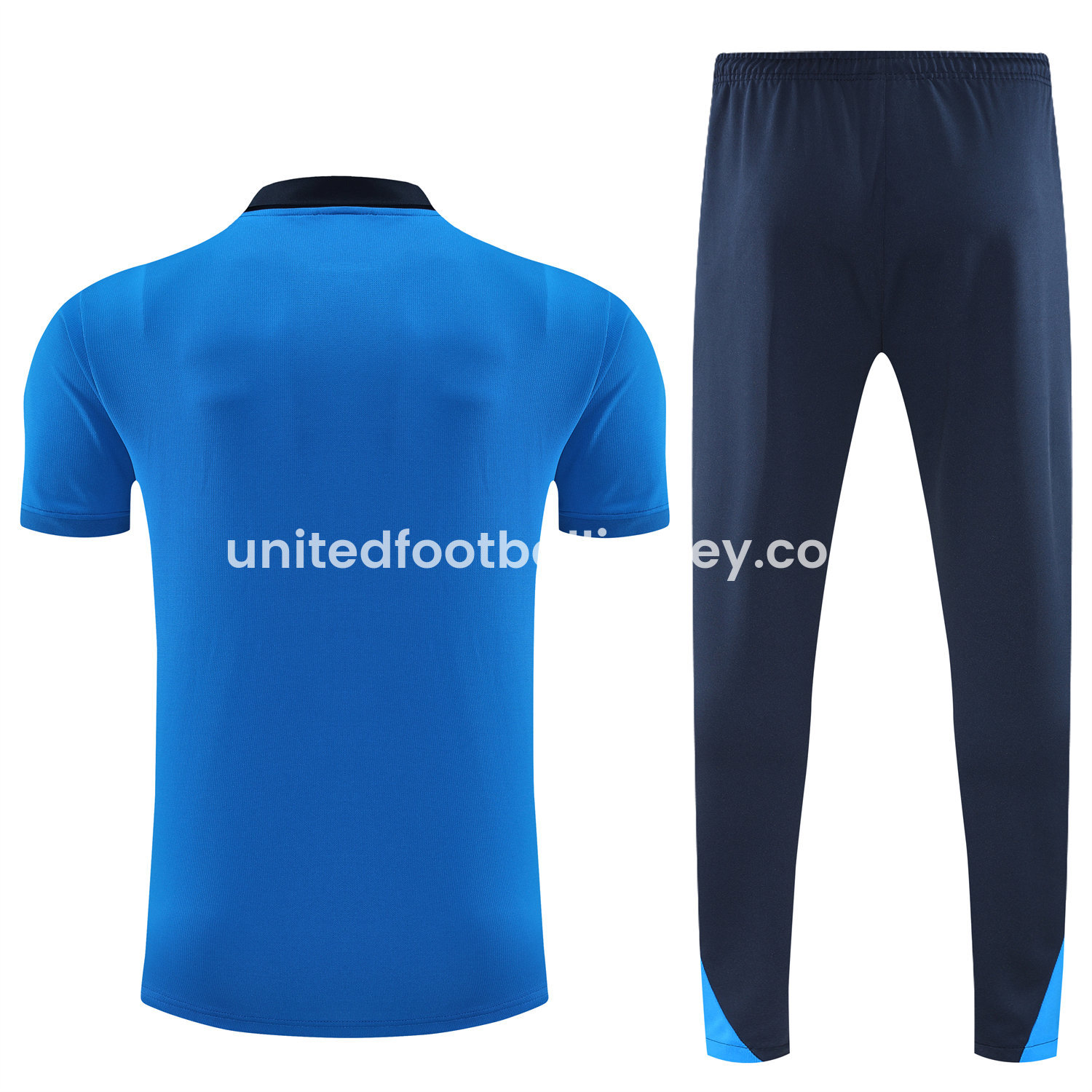 unitedfutballjersey-C.H.E.L.S.E.A 25-26 POLO Short-Sleeve Training Set - Blue Top and Deep Blue Pants