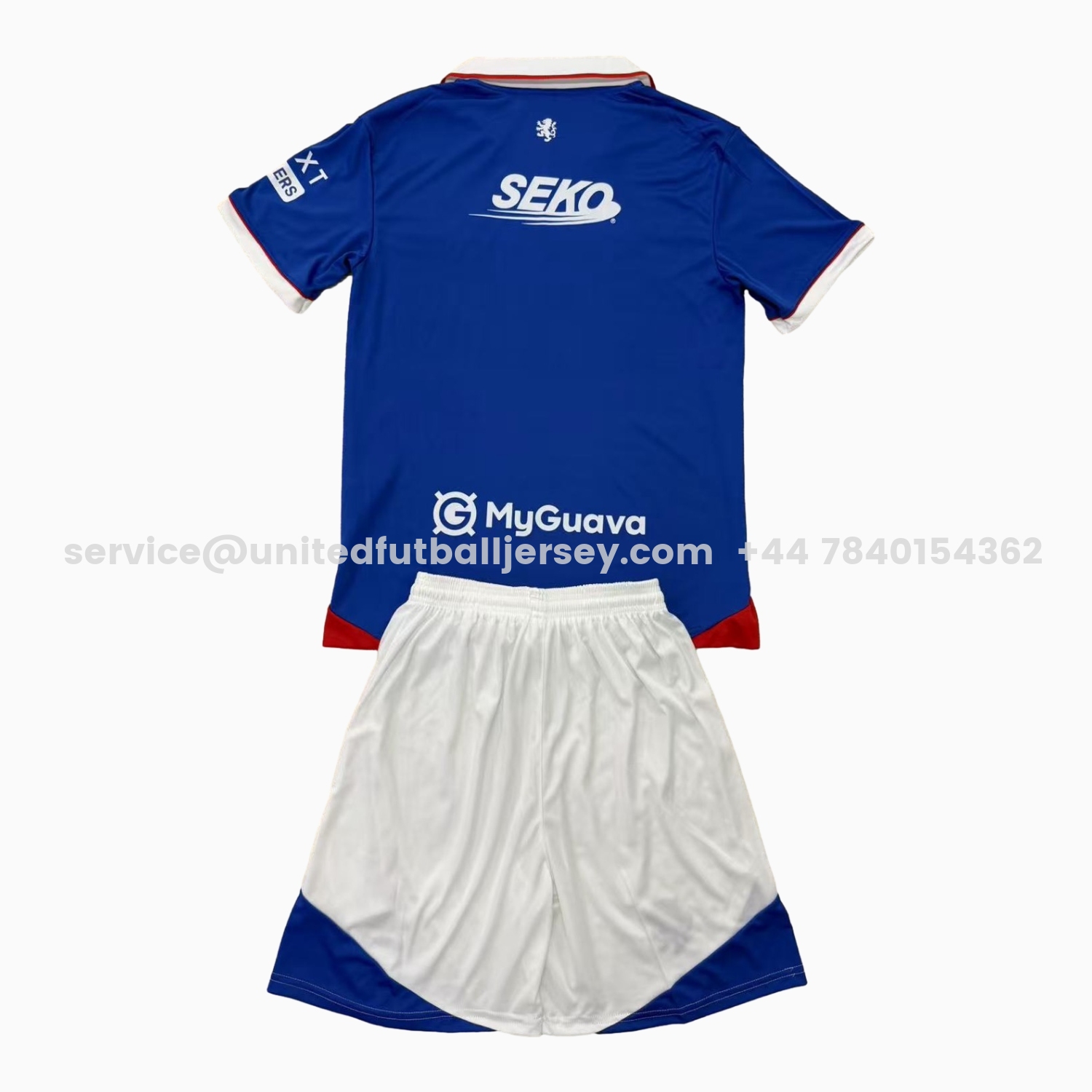 unitedfutballjersey-Glasgow Rangers 25-26 Home Men's Adult Jersey Set - Fans Version