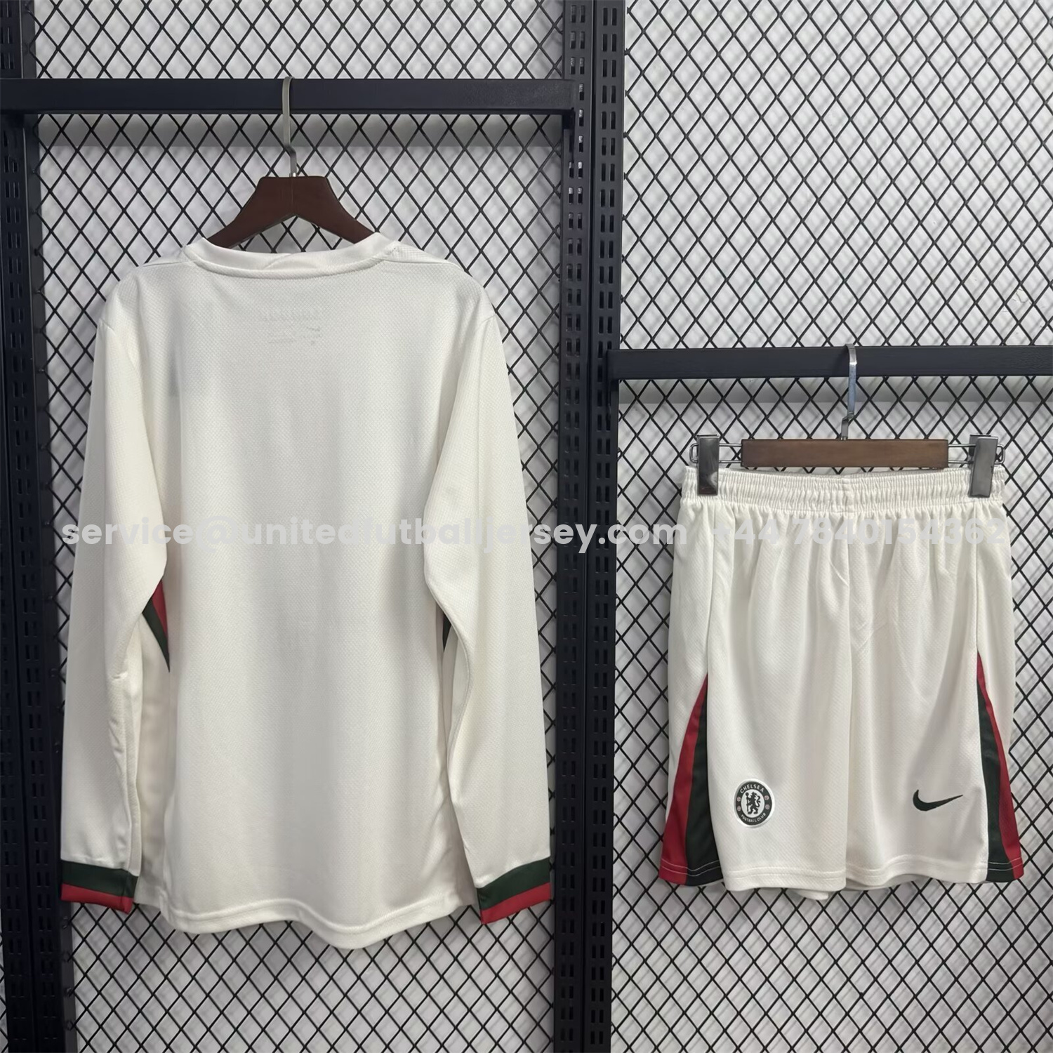 unitedfutballjersey-C.H.E.L.S.E.A 25-26 Away Long Sleeves Unsponsored Kids Kit