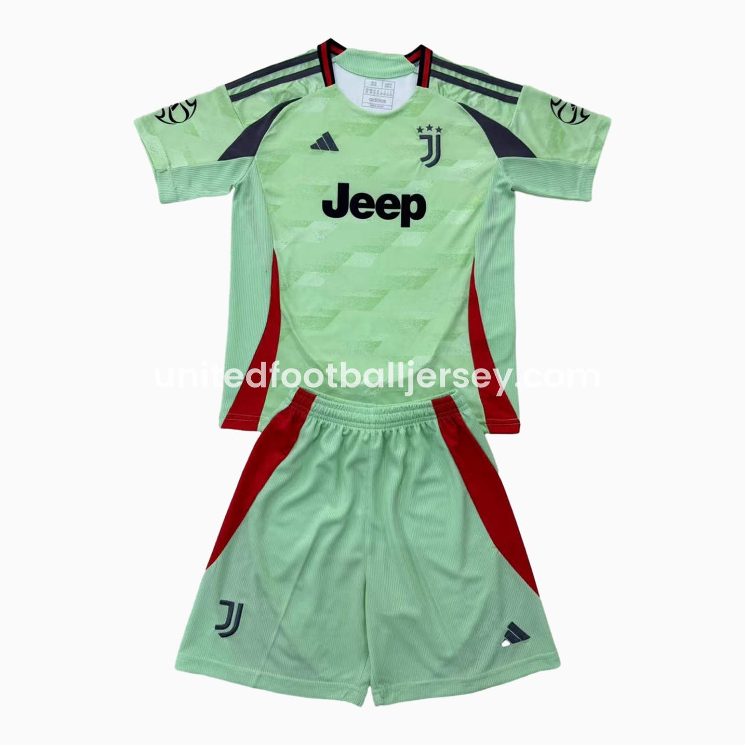 unitedfutballjersey-Juventus 24-25 Green Concept Kids Kit