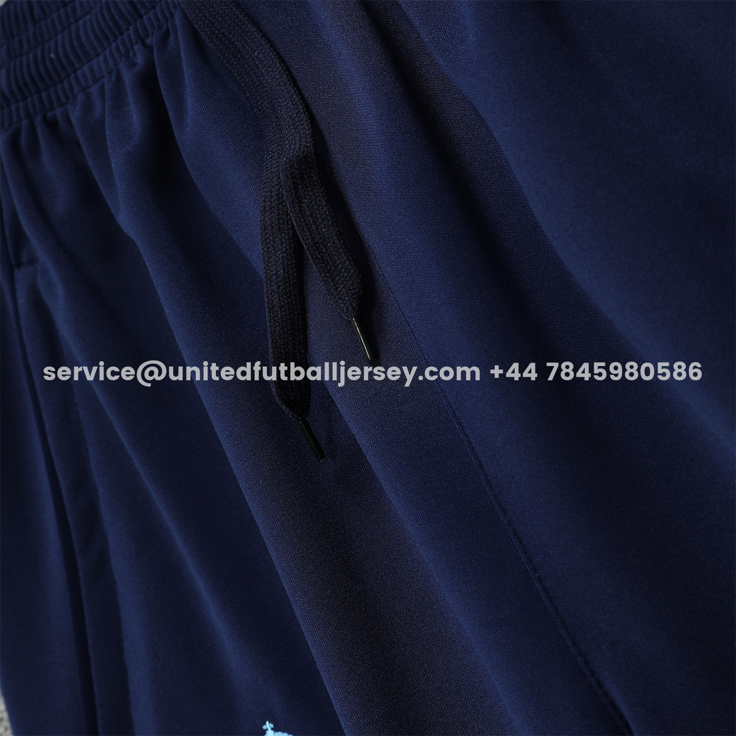 unitedfutballjersey-Real Madrid 25-26 Training Hoodie Set - Blue Hoodie and Deep Blue Pants