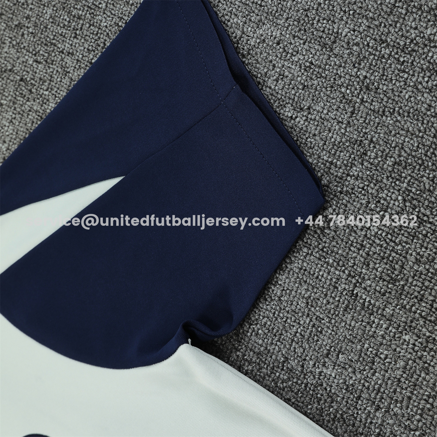 unitedfutballjersey-Inter Milan 25-26 Short-Sleeve Training Set - Blue Sleeve White Top & Blue Shorts