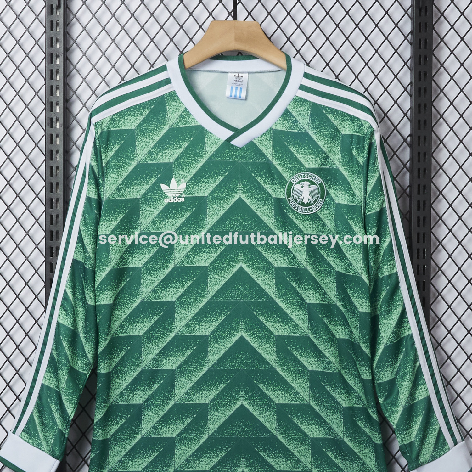 unitedfutballjersey-Retro Germany 1990 Away Long Sleeves Jersey