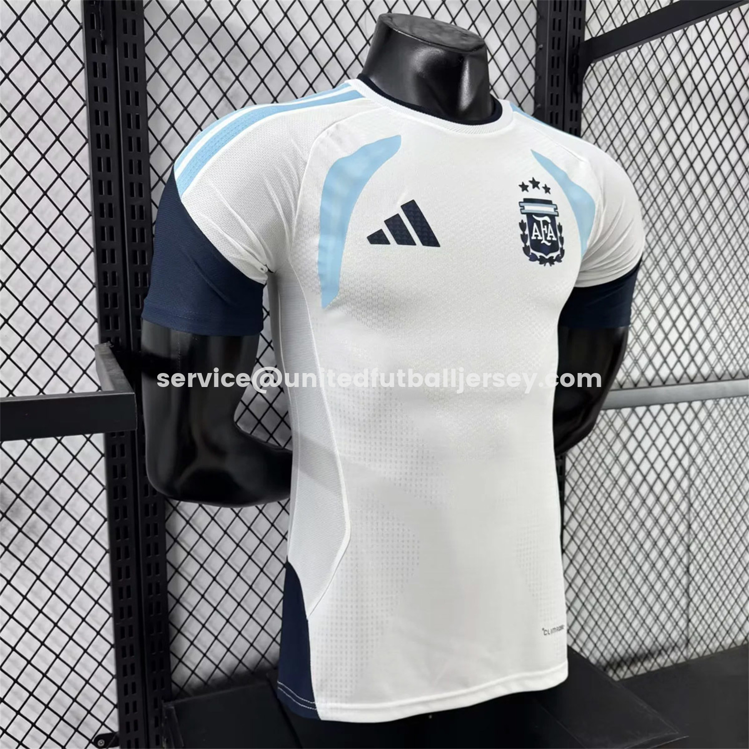 unitedfutballjersey-Argentina 2026 White Pre-Match Training Jersey - Player Version
