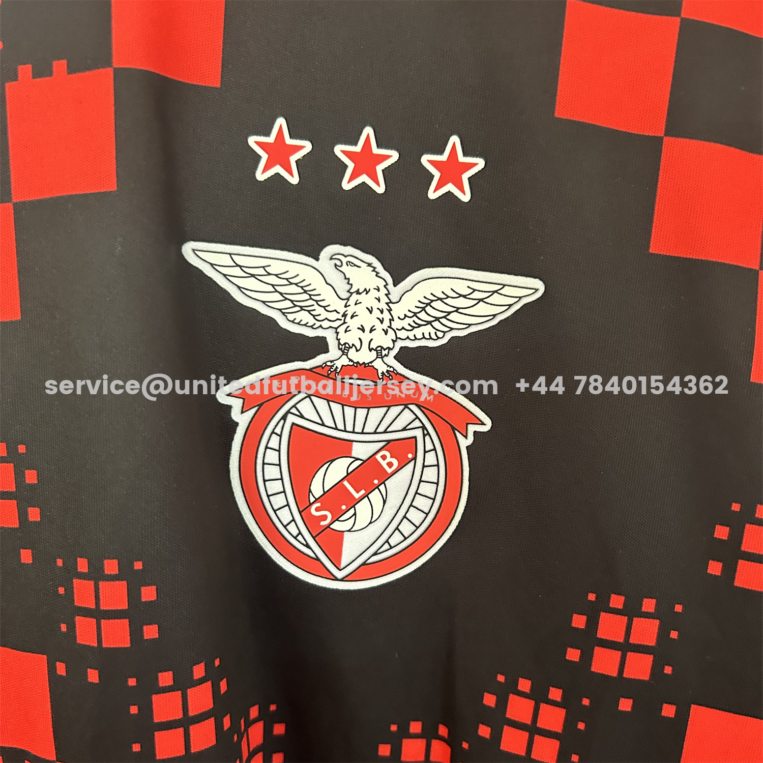 unitedfutballjersey-Benfica 25-26 Black Red Pre-Match Training Jersey - Fans Version