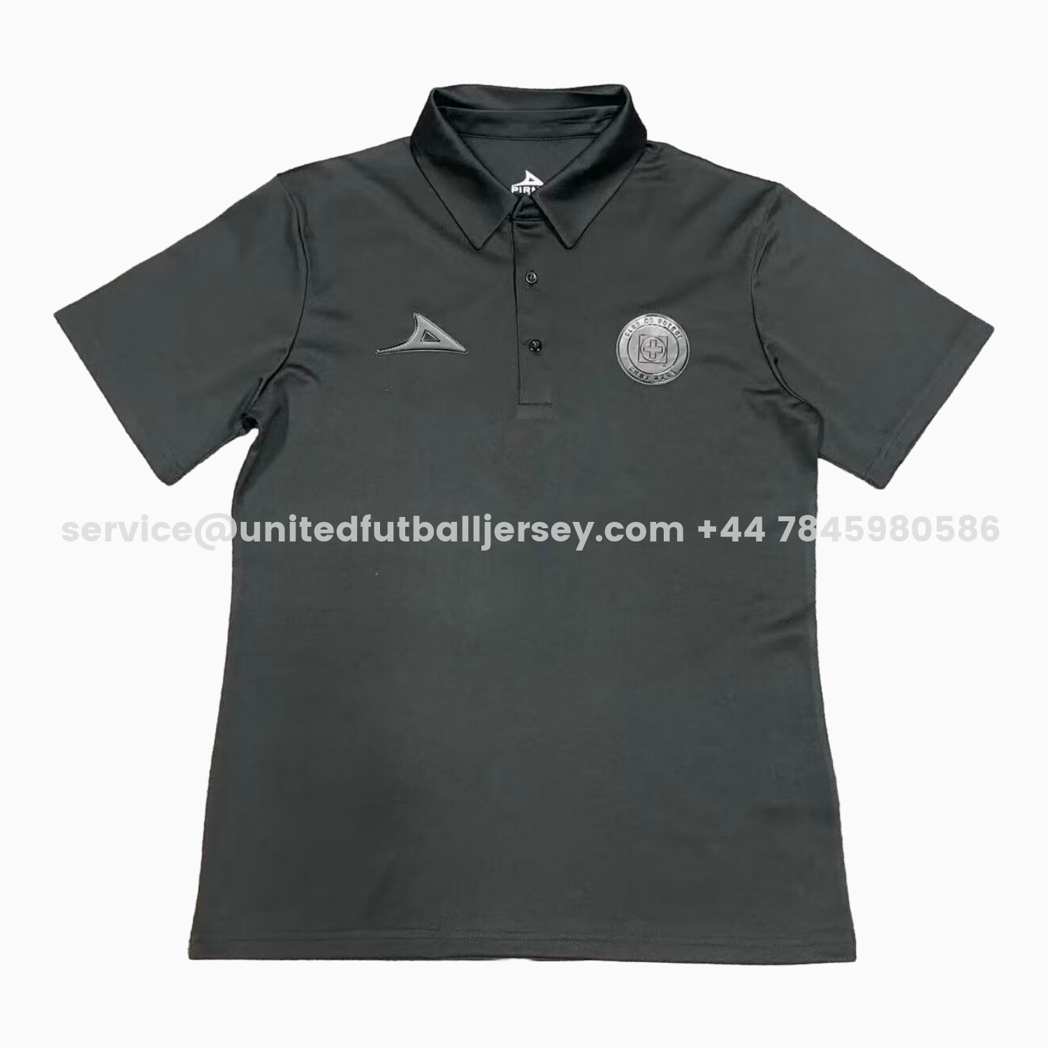 unitedfutballjersey-Cruz Azul 25-26 Black Polo Shirt