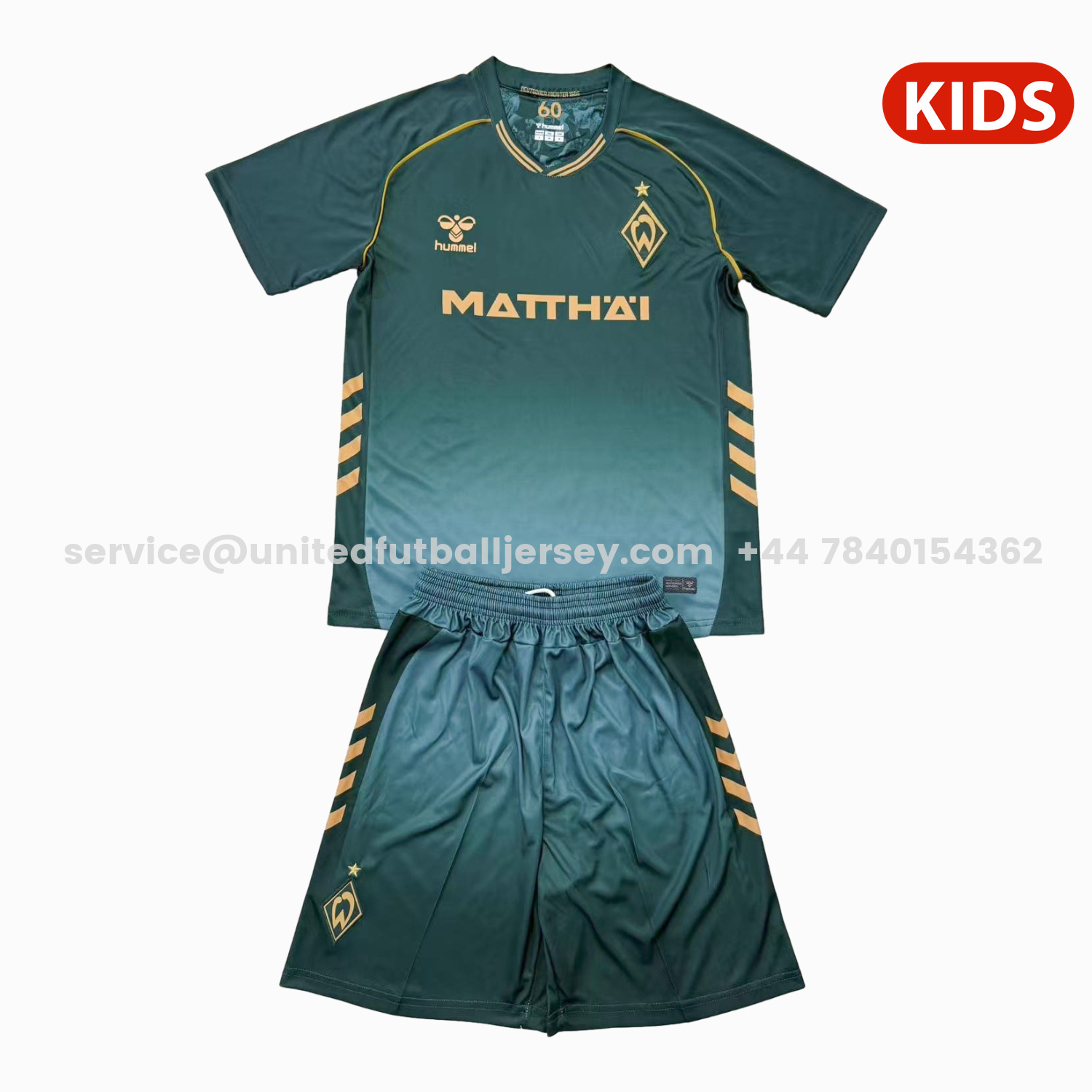 unitedfutballjersey-Werder Bremen 25-26 Third Kids Kit