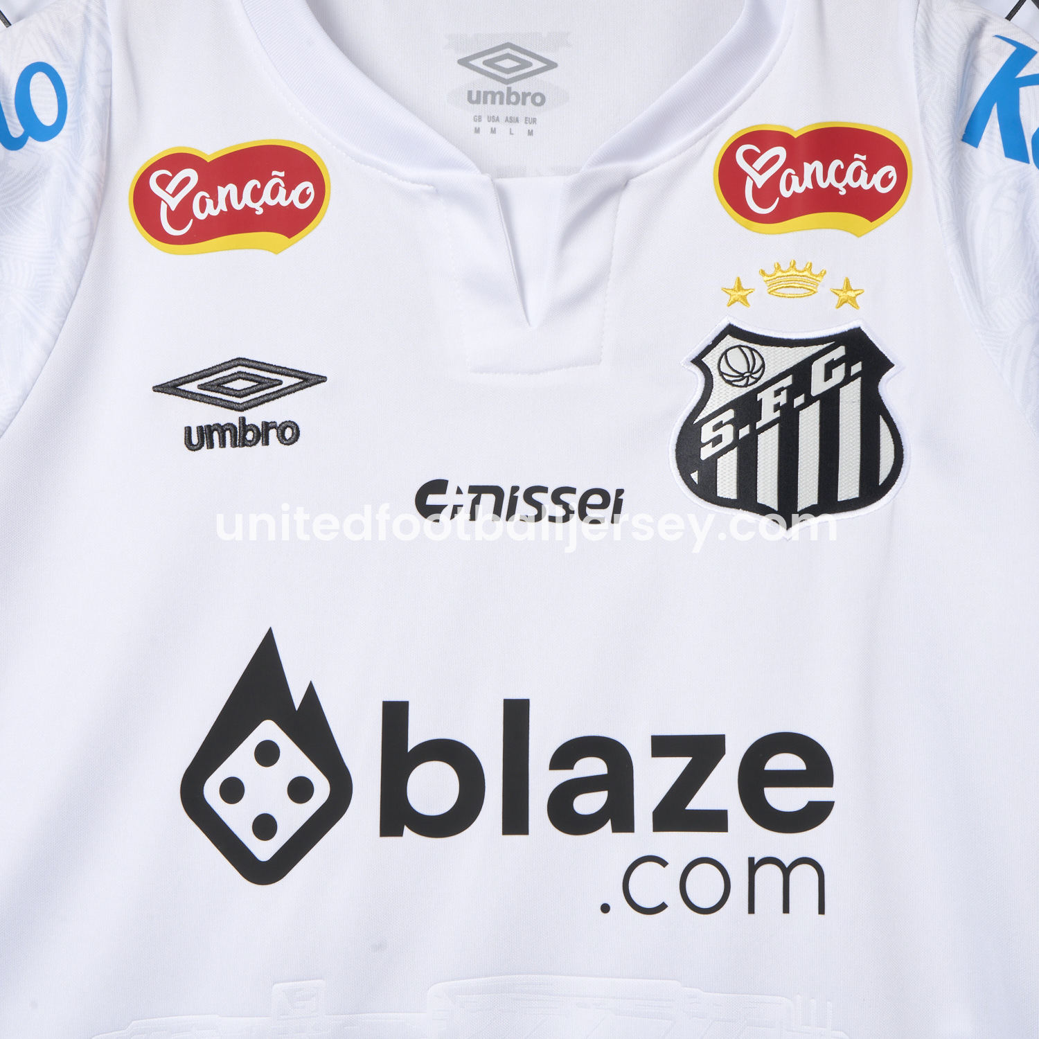 unitedfutballjersey-Santos 25-26 Home Jersey With Sponsors - Fans Version