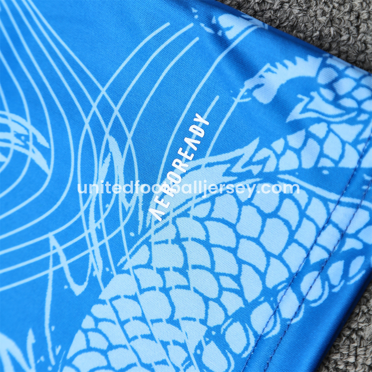 unitedfutballjersey-Real Madrid 25-26 Vest Training Set - Blue Black Dragon Vest & Black-White Shorts