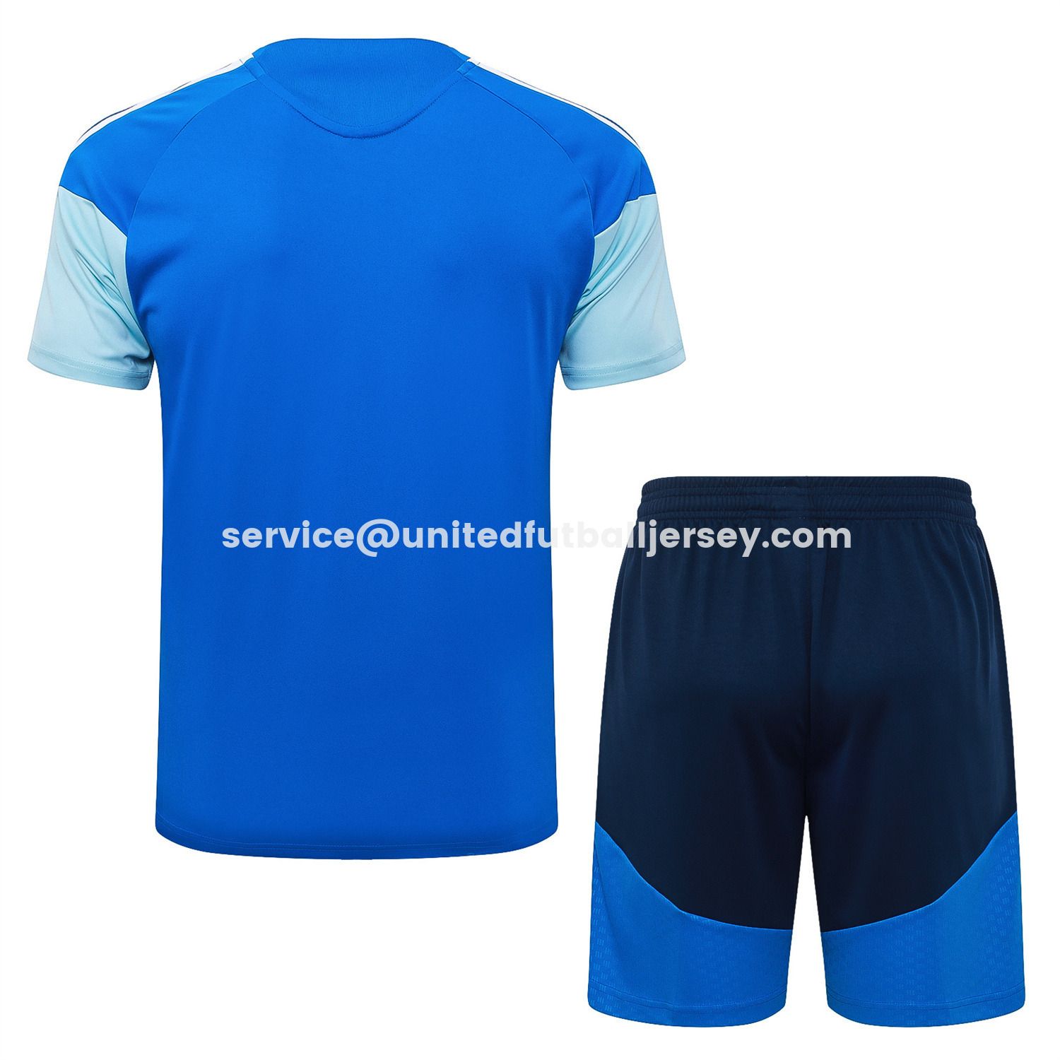 unitedfutballjersey-Cruzeiro 25-26 Short-Sleeve Training Set - Blue Vest & Blue Shorts